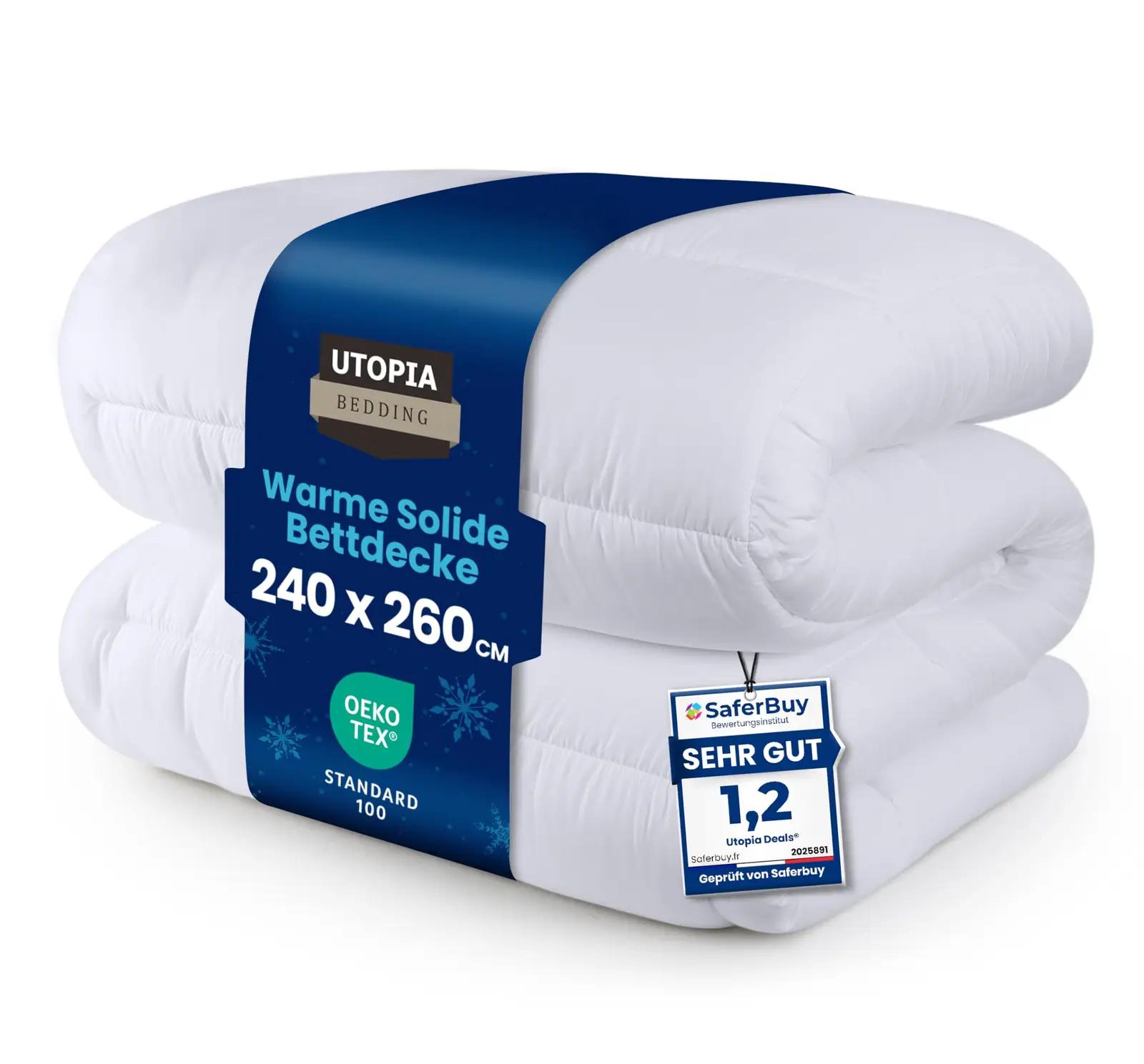 Utopia Bedding pehme aastaringi tekk 240×260 cm — hingav ja soe
