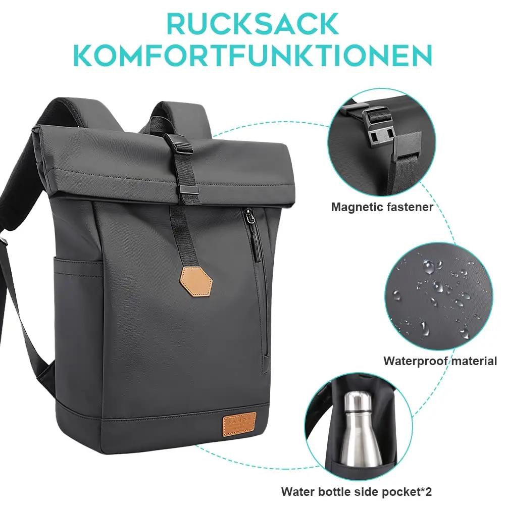 BANGE vastupidav nailonist rolltop-rännakukott — mahukas ja – lisavaade