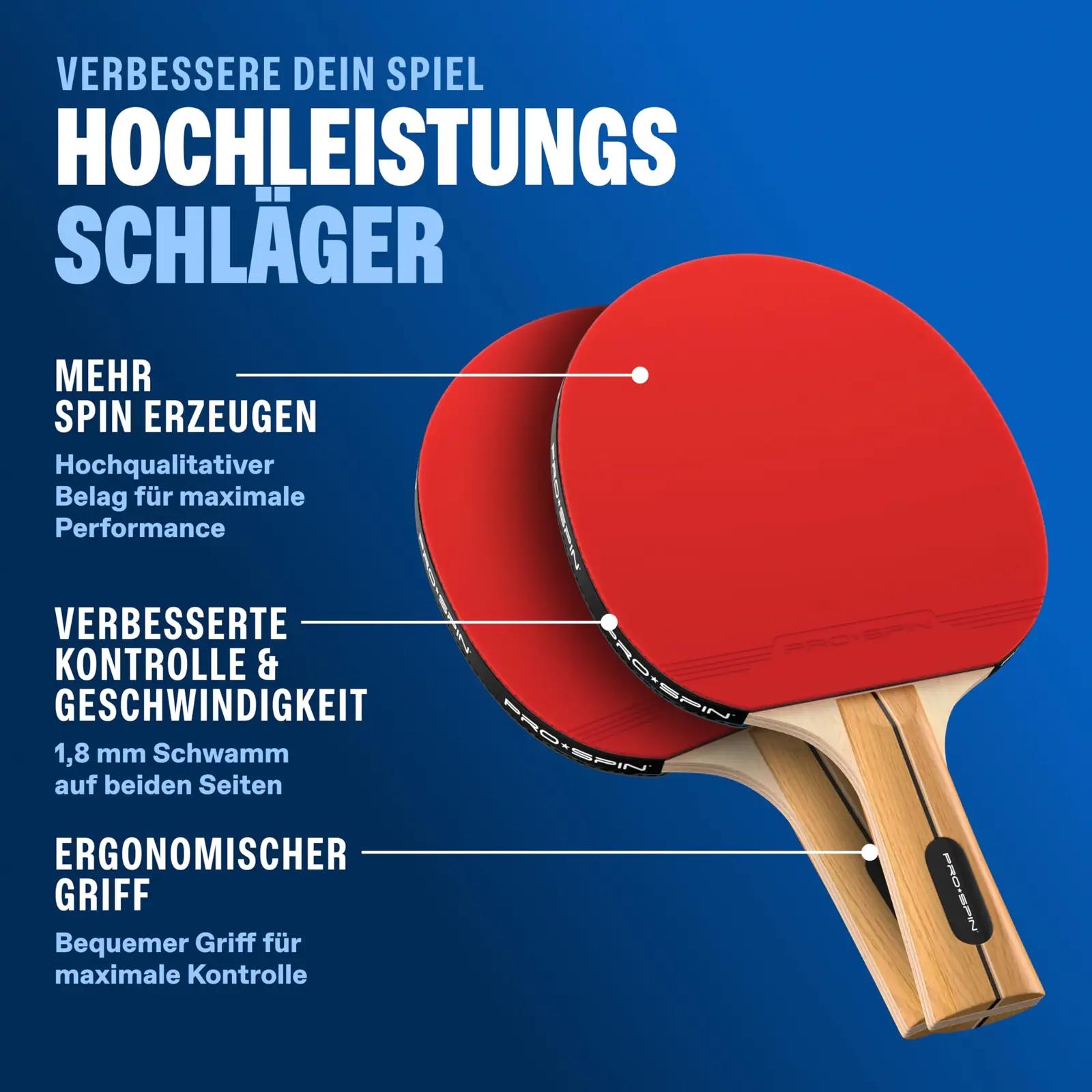 PRO-SPIN laudtennise komplekt puidust rekvisiitide ja netiga – pilt 7
