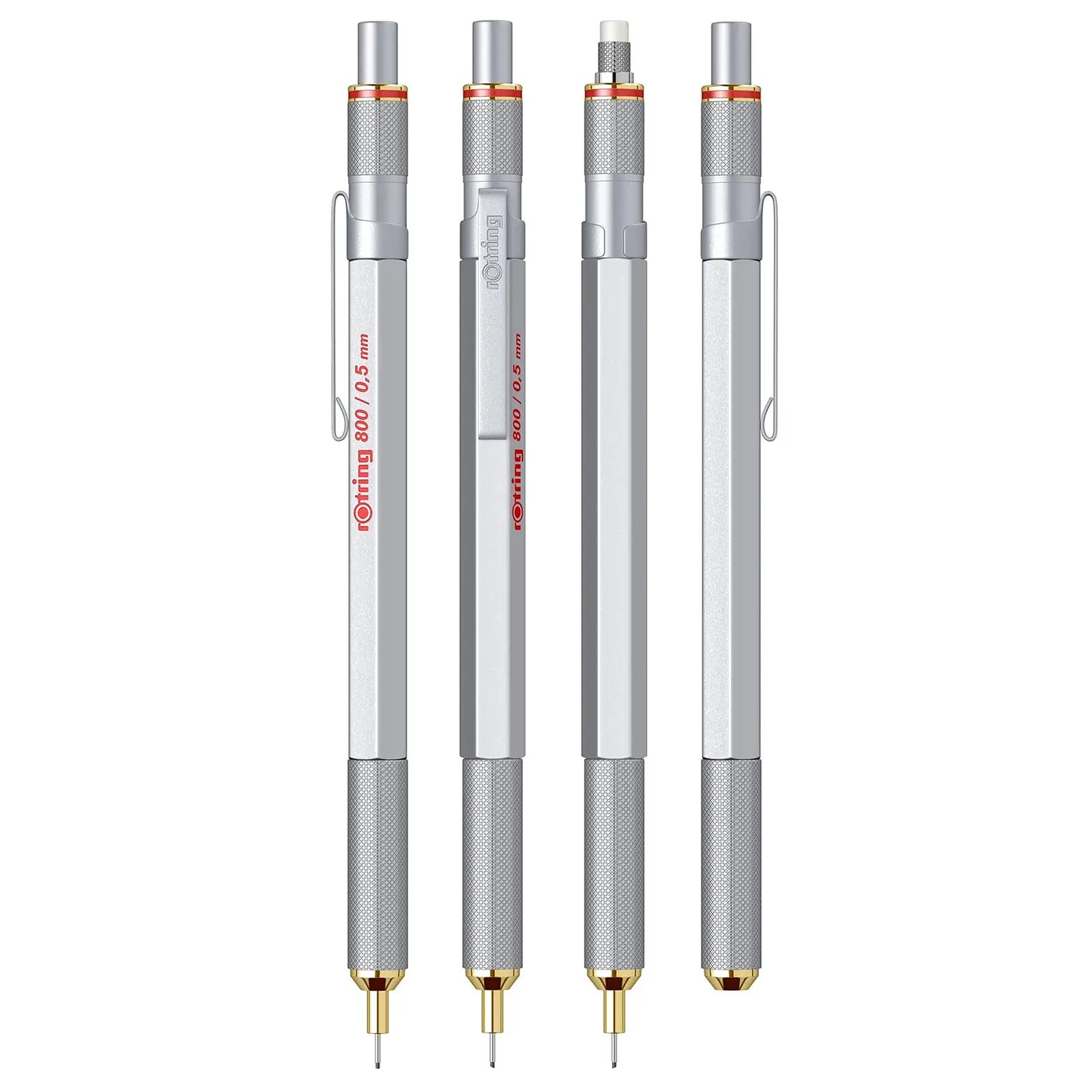 rOtring metallist 0,5 mm automaatpliiats — vastupidav – pakend ja tarvikud