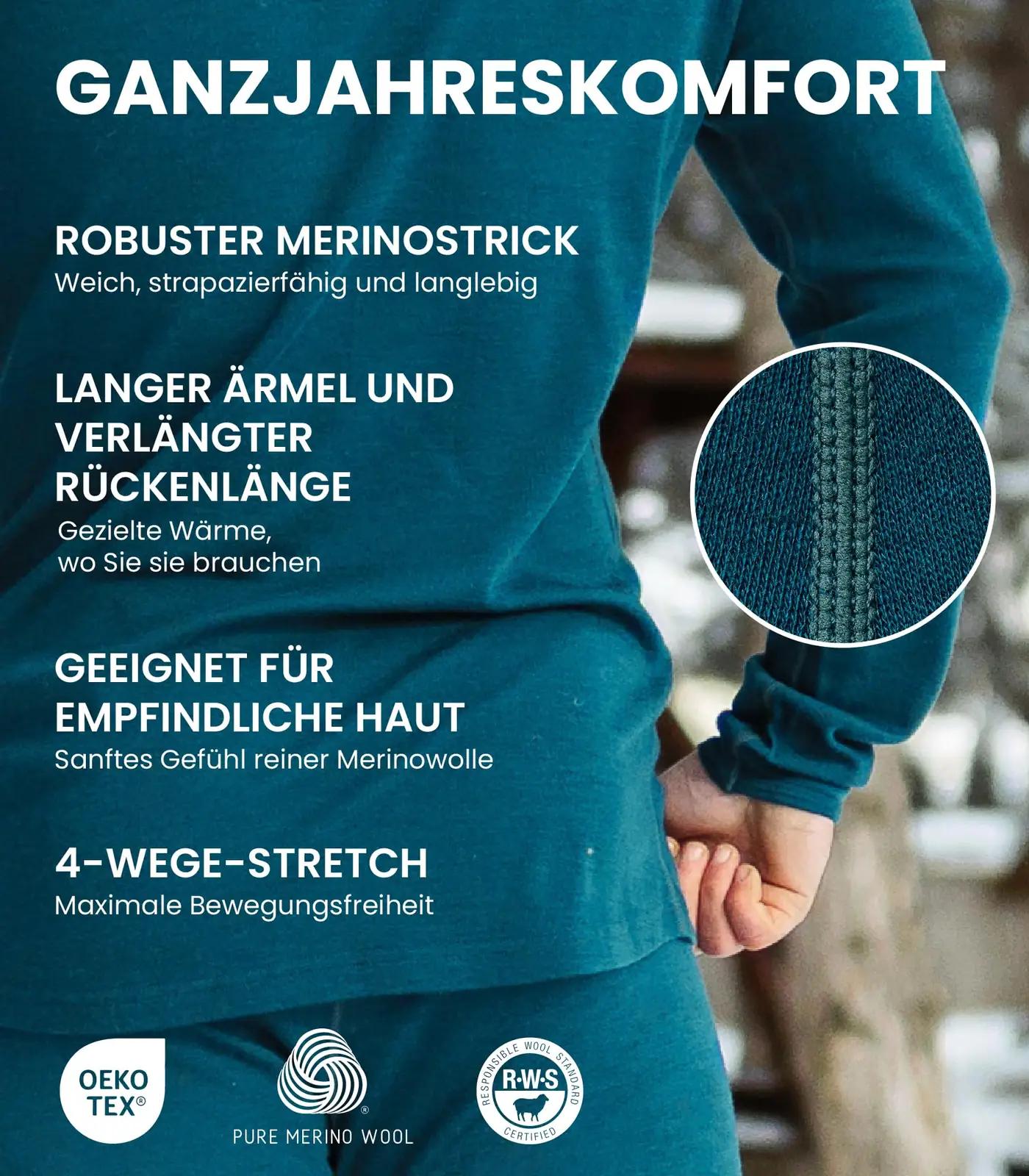 Merino.tech pehme meriinovillast termopesu komplekt – kasutusnäide
