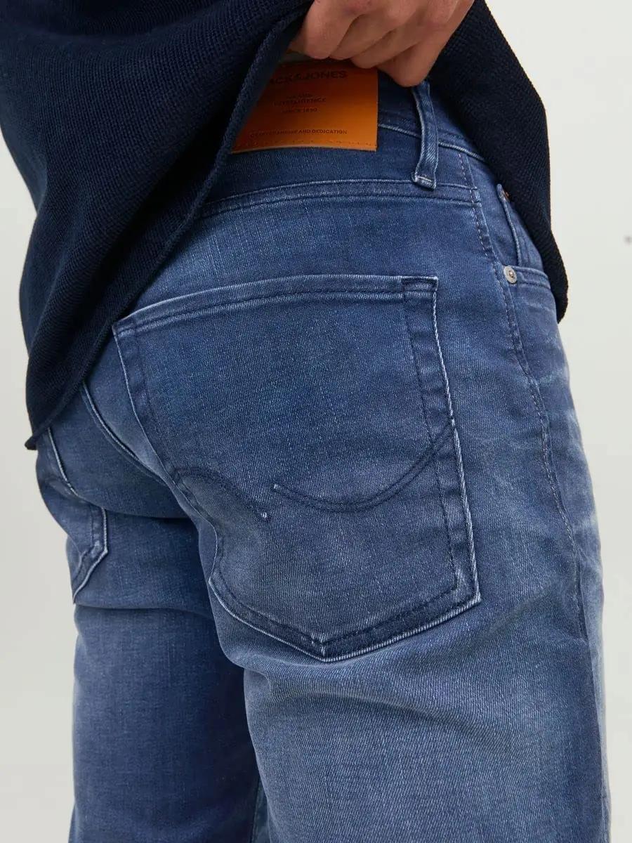JACK & JONES sinine denim teksapüksid — klassikaline slim fit – pilt 8