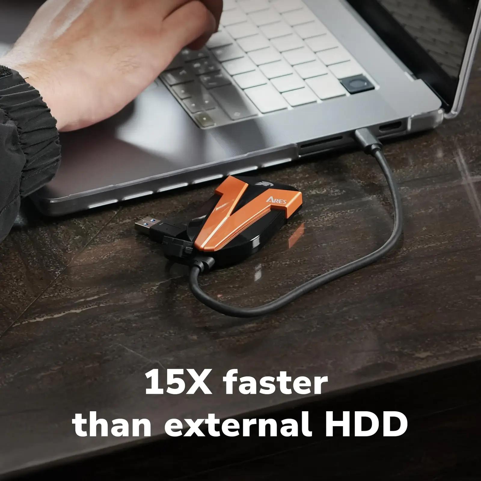 DATO Amber Shield 4TB tahkes olekus väline SSD — kiirlaadur – lisavaade
