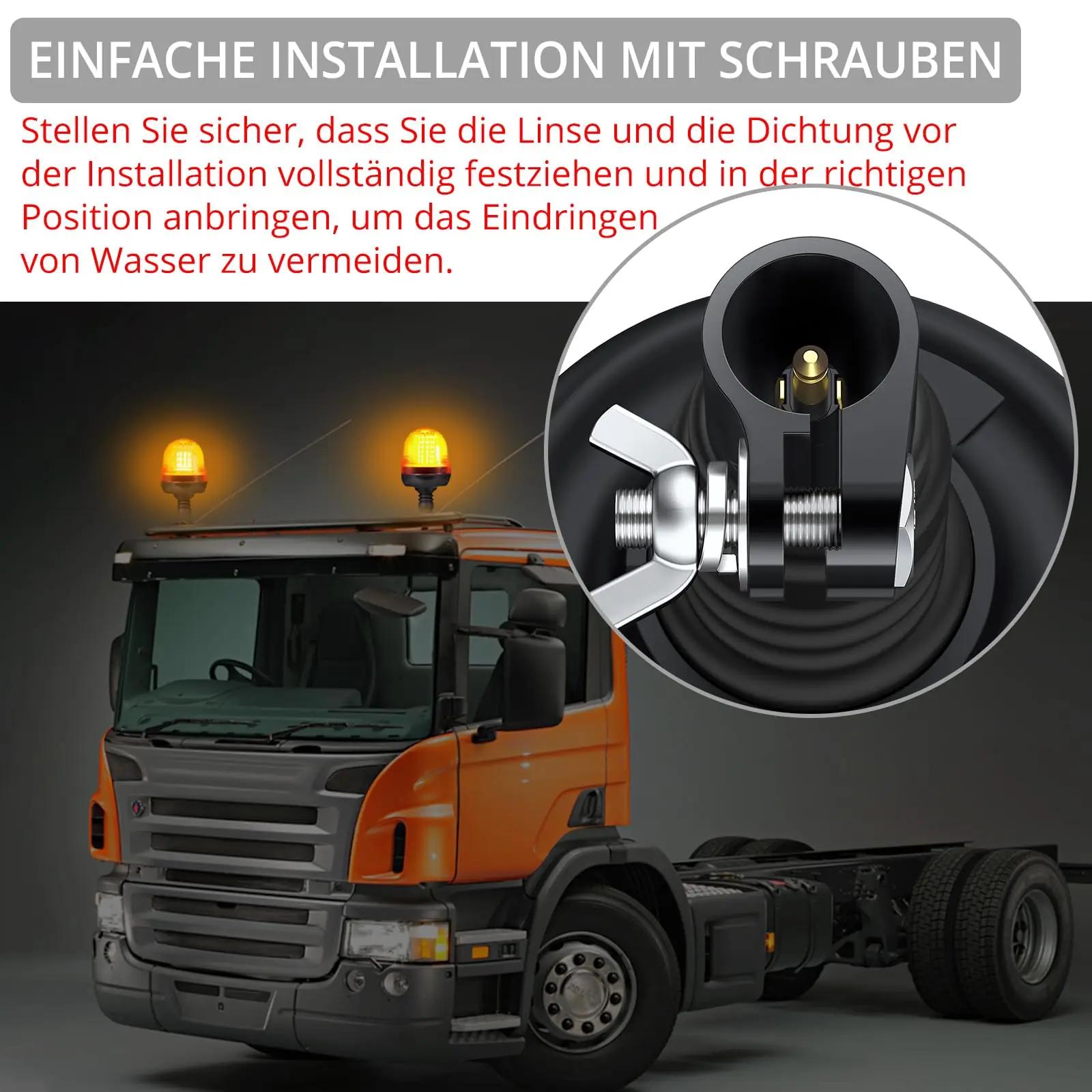 Justech vastupidav LED-ohtutuli 2x60LED — tolmukindel hoiatus – pilt 7
