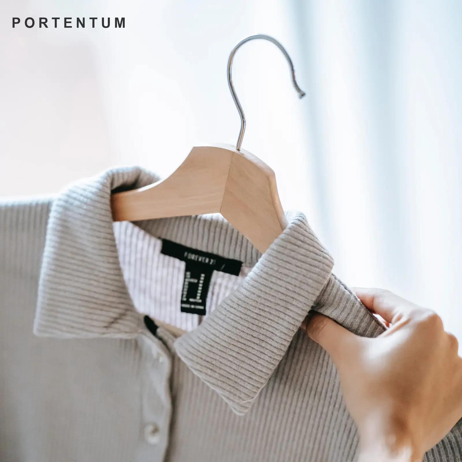PORTENTUM puidust riidepuud 20 tk – naturaalsed, vastupidavad – pilt 7
