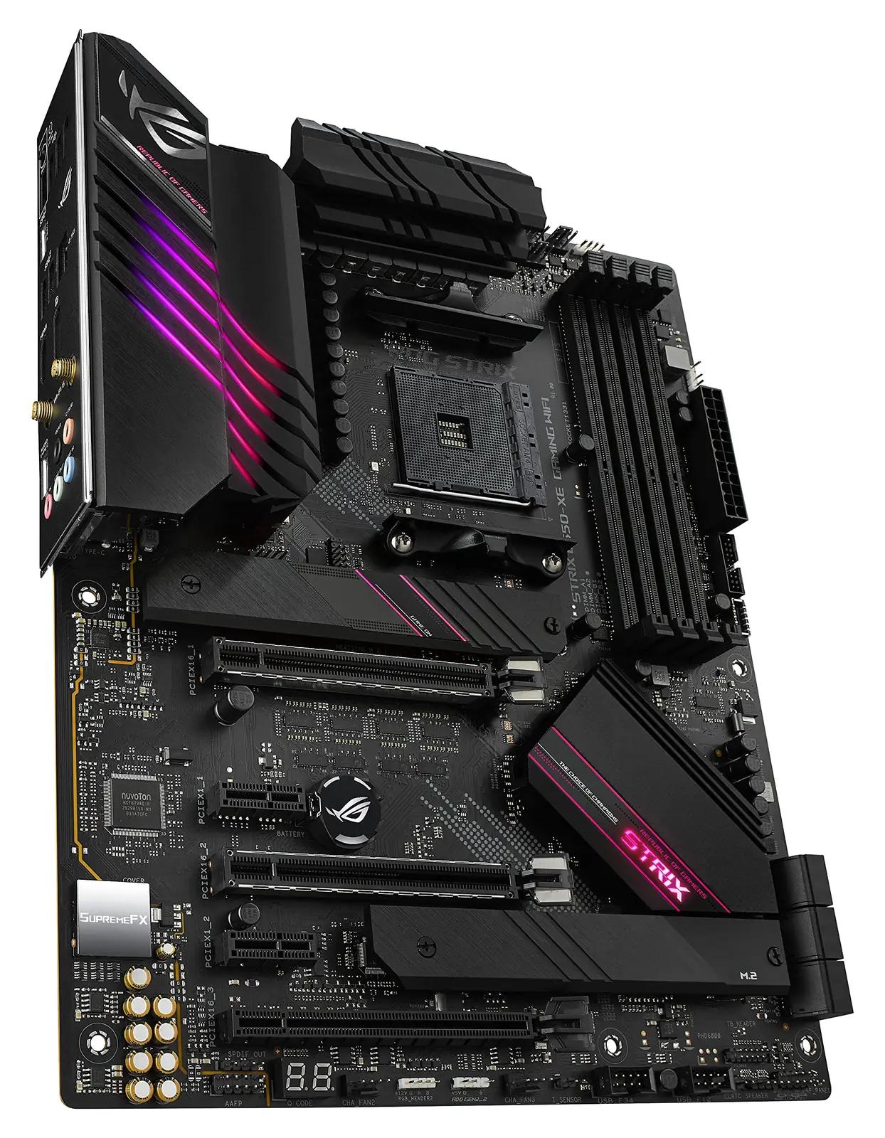 ASUS ROG Strix B550-XE Gaming emaplaat — tugev ja laienenud – lisavaade