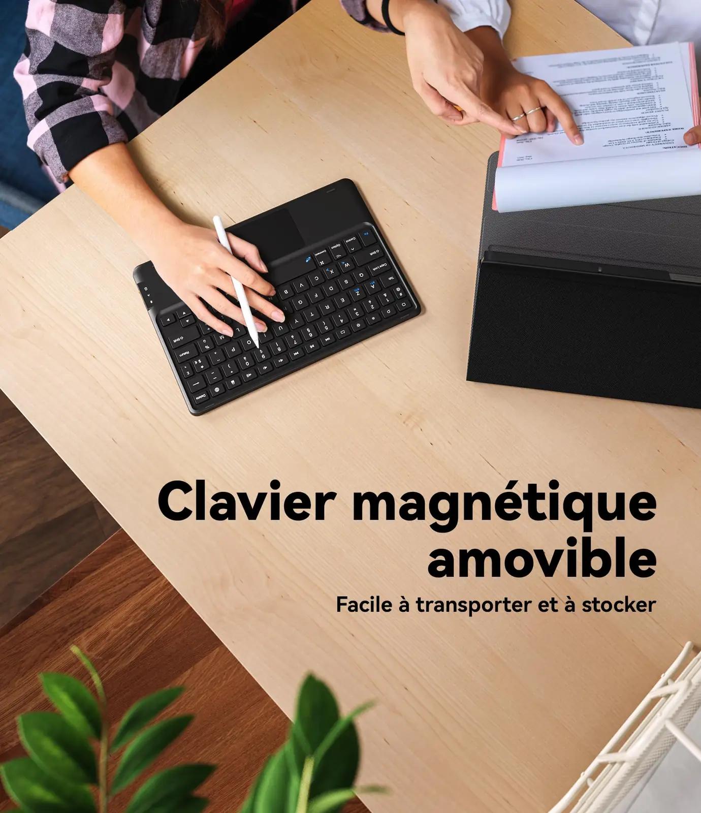 CHESONA must plastiku klaviatuur‑ümbris Galaxy Tab A9+ tipptööks – kasutusnäide