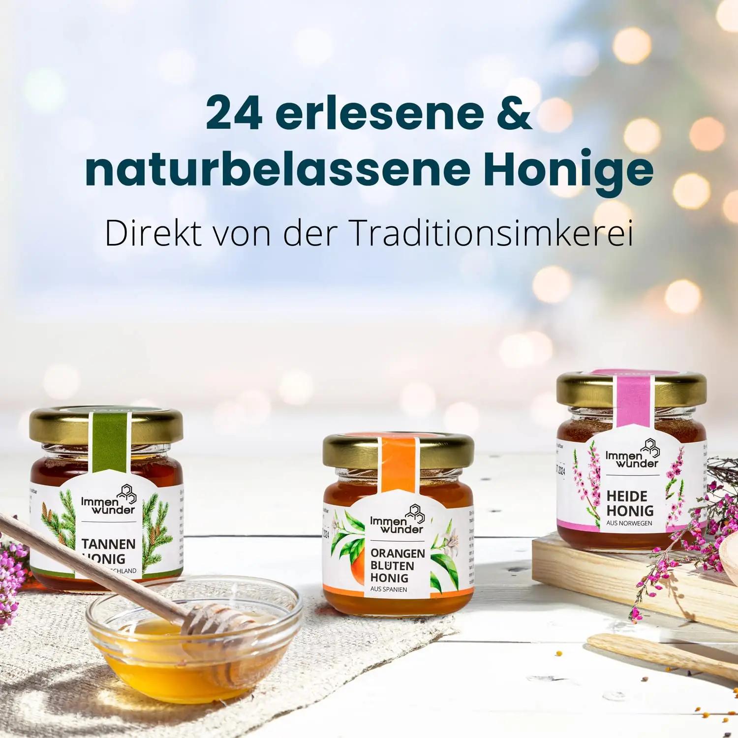 Immenwunder kvaliteetne adventi-honikarp — 24 x 50 g portsu – lisavaade