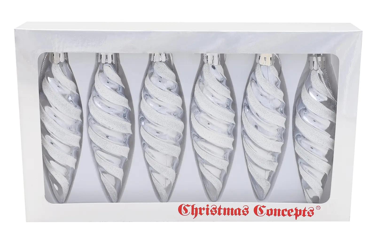 Christmas Concepts dekoratiivsed 110 mm spiralkuulid – pilt 7