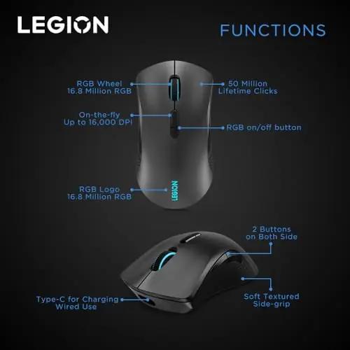Lenovo vastupidav mänguhiir Legion M600 — ergonoomiline ja täpne – pilt 14