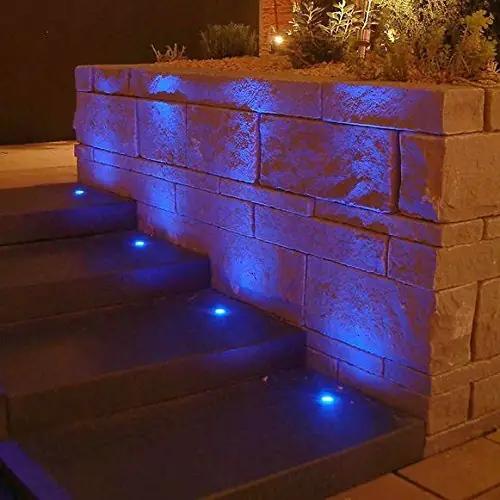 CHNXU roostevaba terrassivalgustus 10‑tk RGB maapealne – kasutusnäide