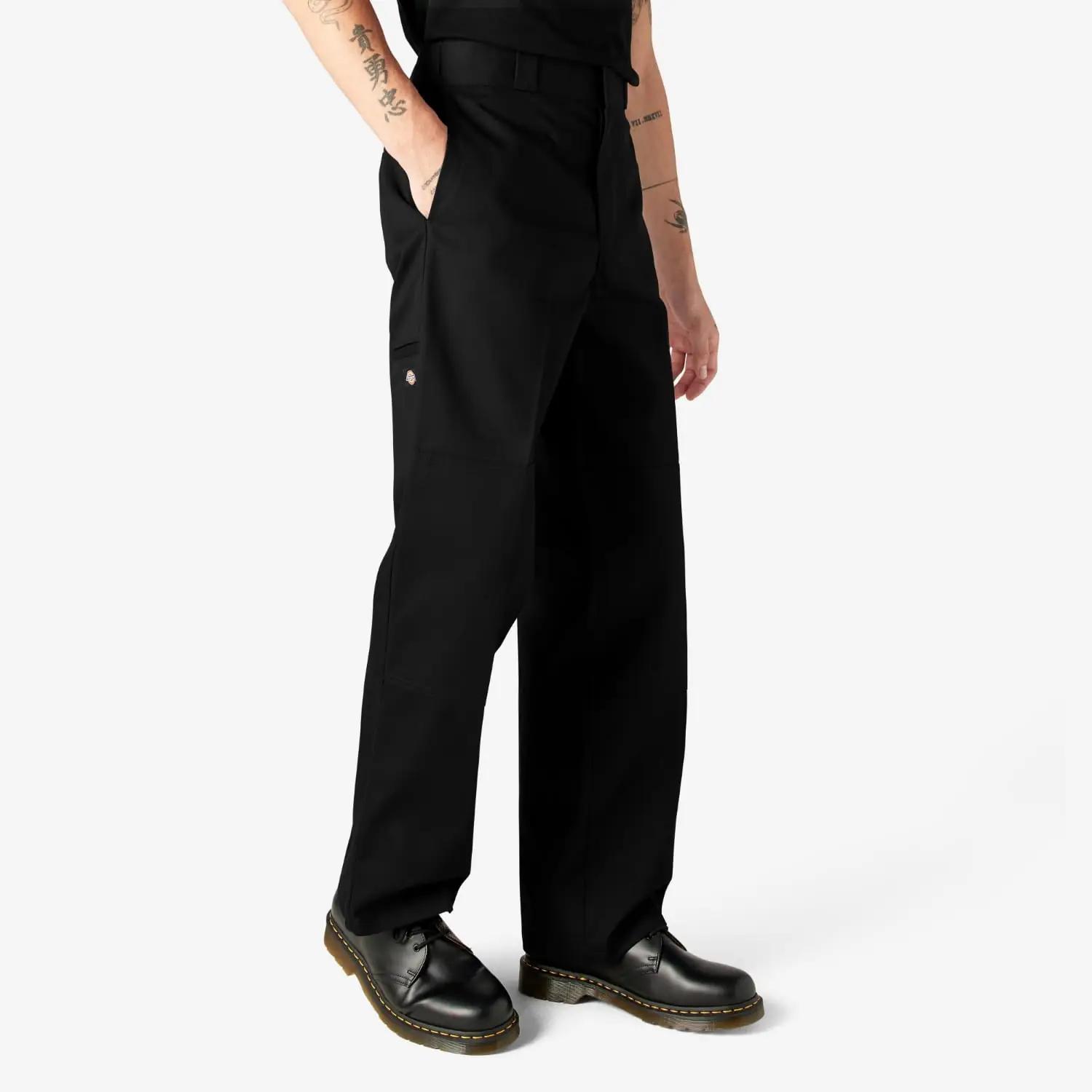 Dickies vastupidav twill tööpüksid kahe-kõrgusega põlvega – must – lisavaade