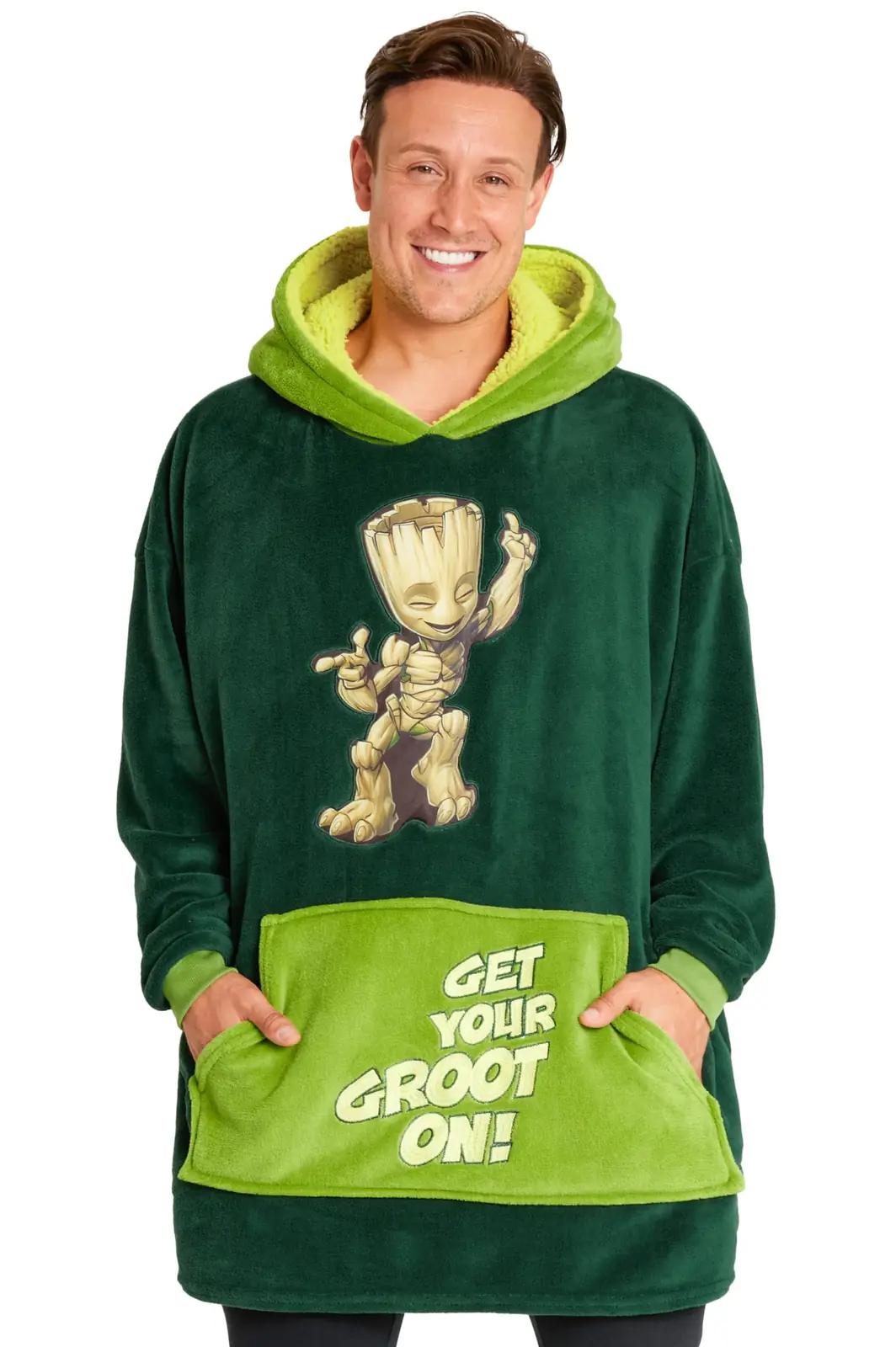 Marvel Press soe fleece-hoodie tekk meestele — ideaalne kingitus