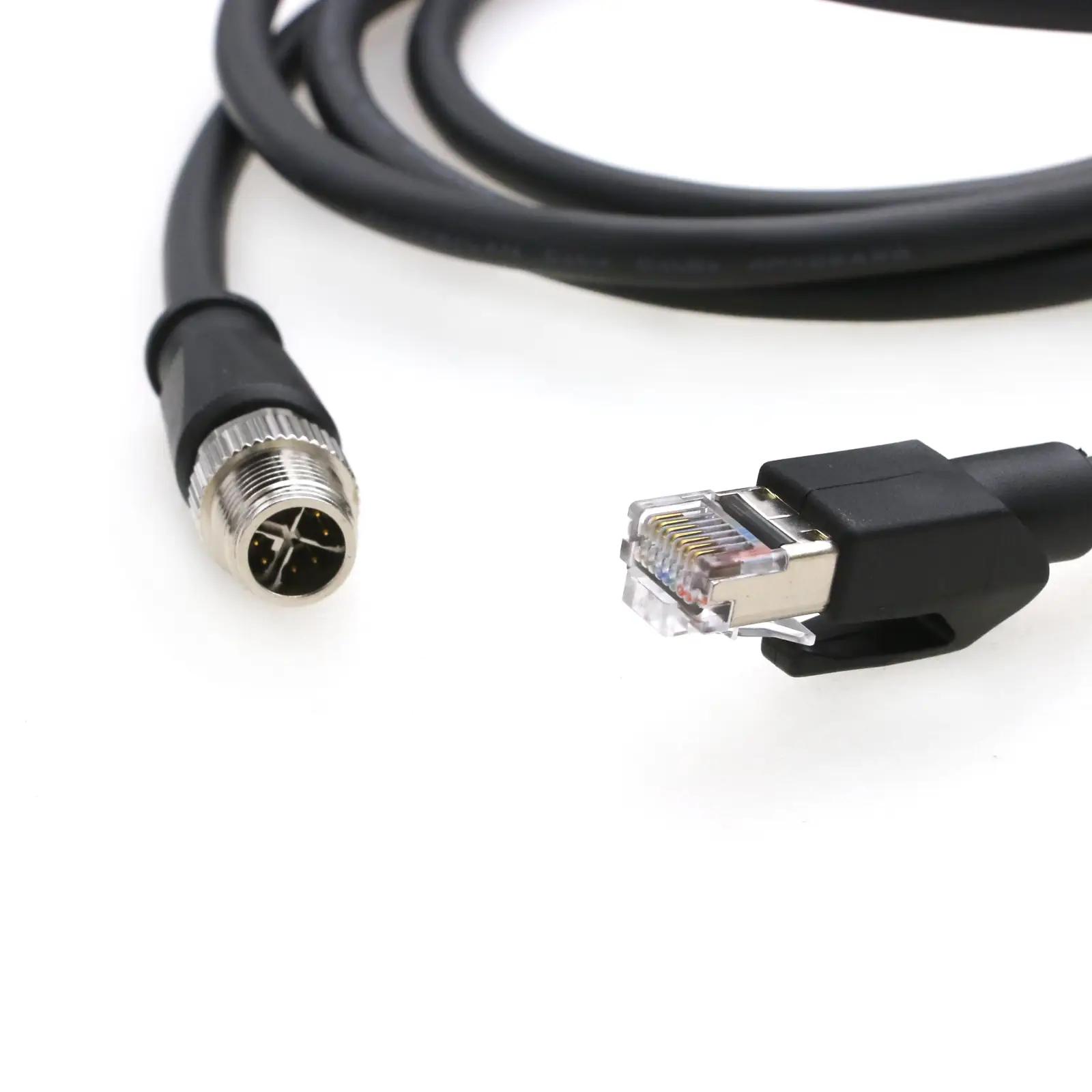 SZRMCC vastupidav M12→RJ45 Cat7e veekindel Ethernet-kaabel 8m – pakend ja tarvikud