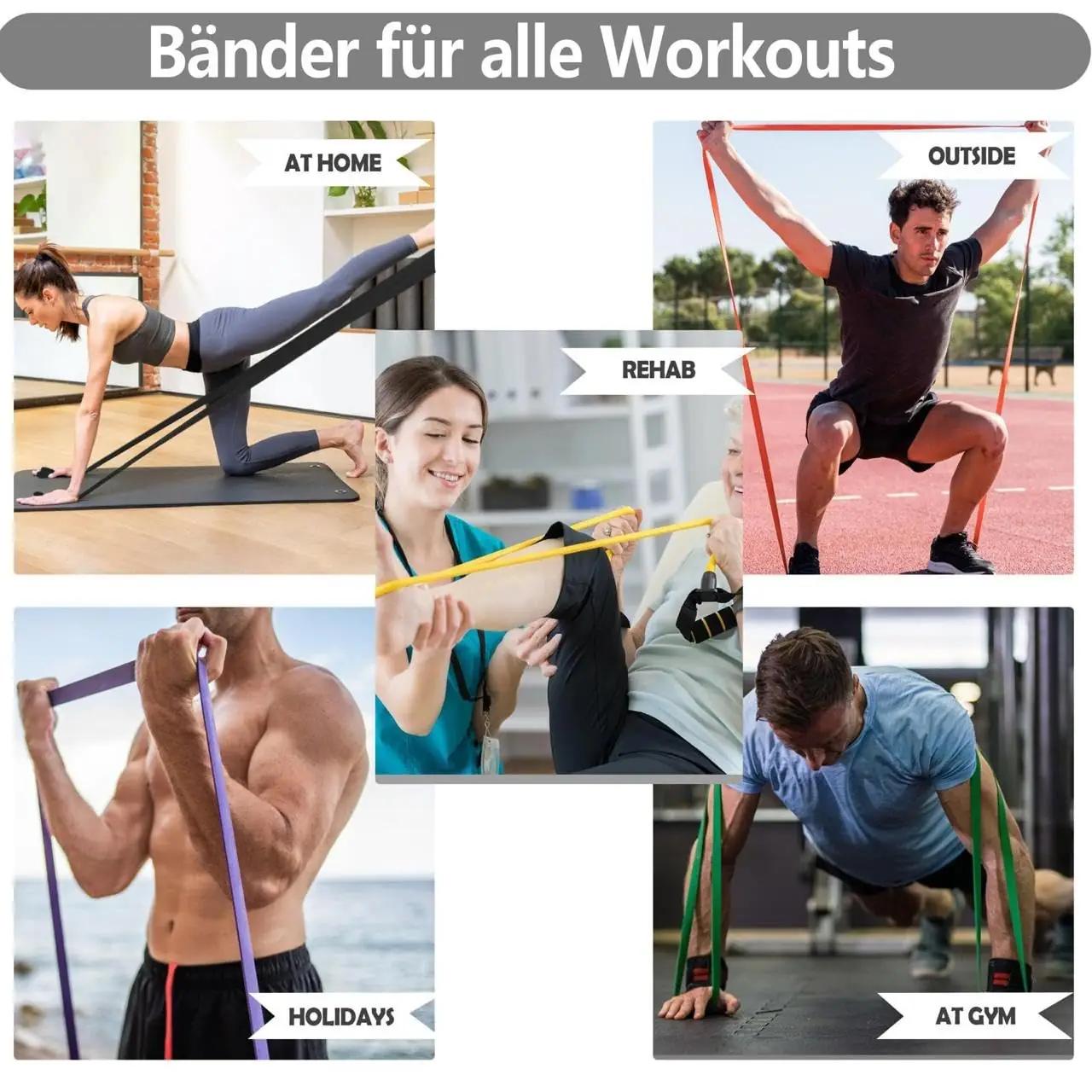 ActivFIT vastupidavast TEP-ist treeningkummide komplekt – kasutusnäide