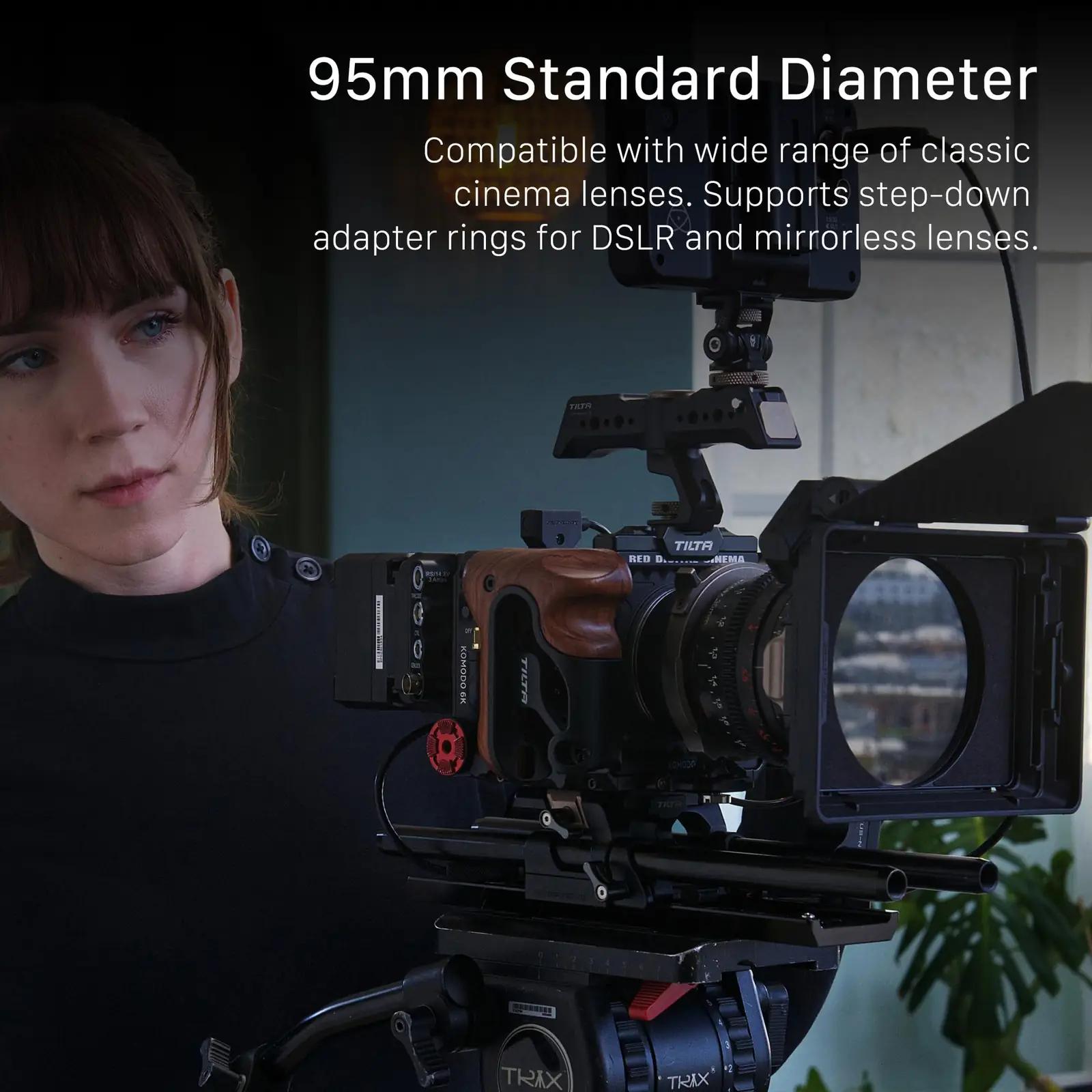 Tilta metallist Matte Box ja muutuva ND-filtriga komplekt – pakend ja tarvikud