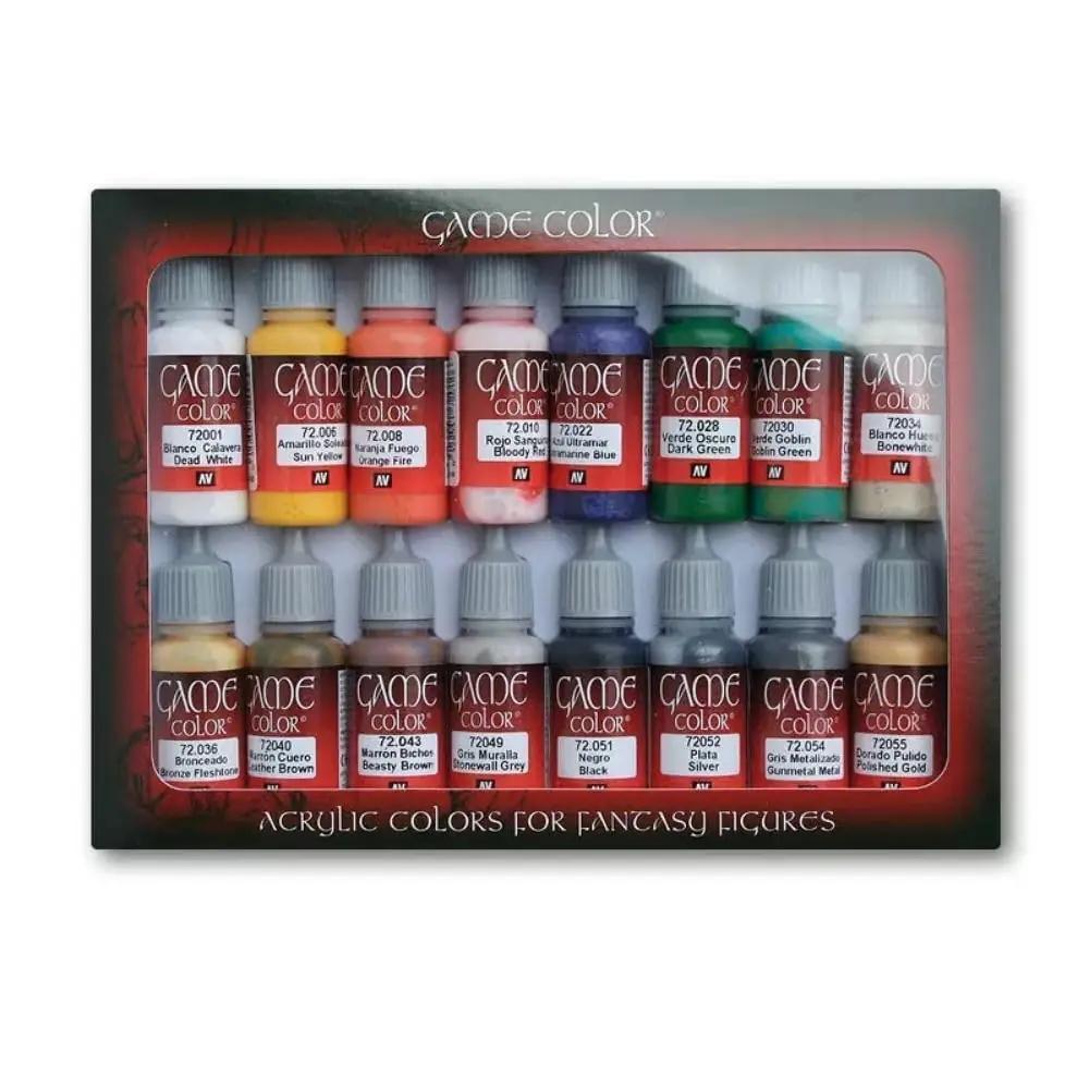 Vallejo akrüülvärvide komplekt 16x18ml detailtöödeks – lisavaade