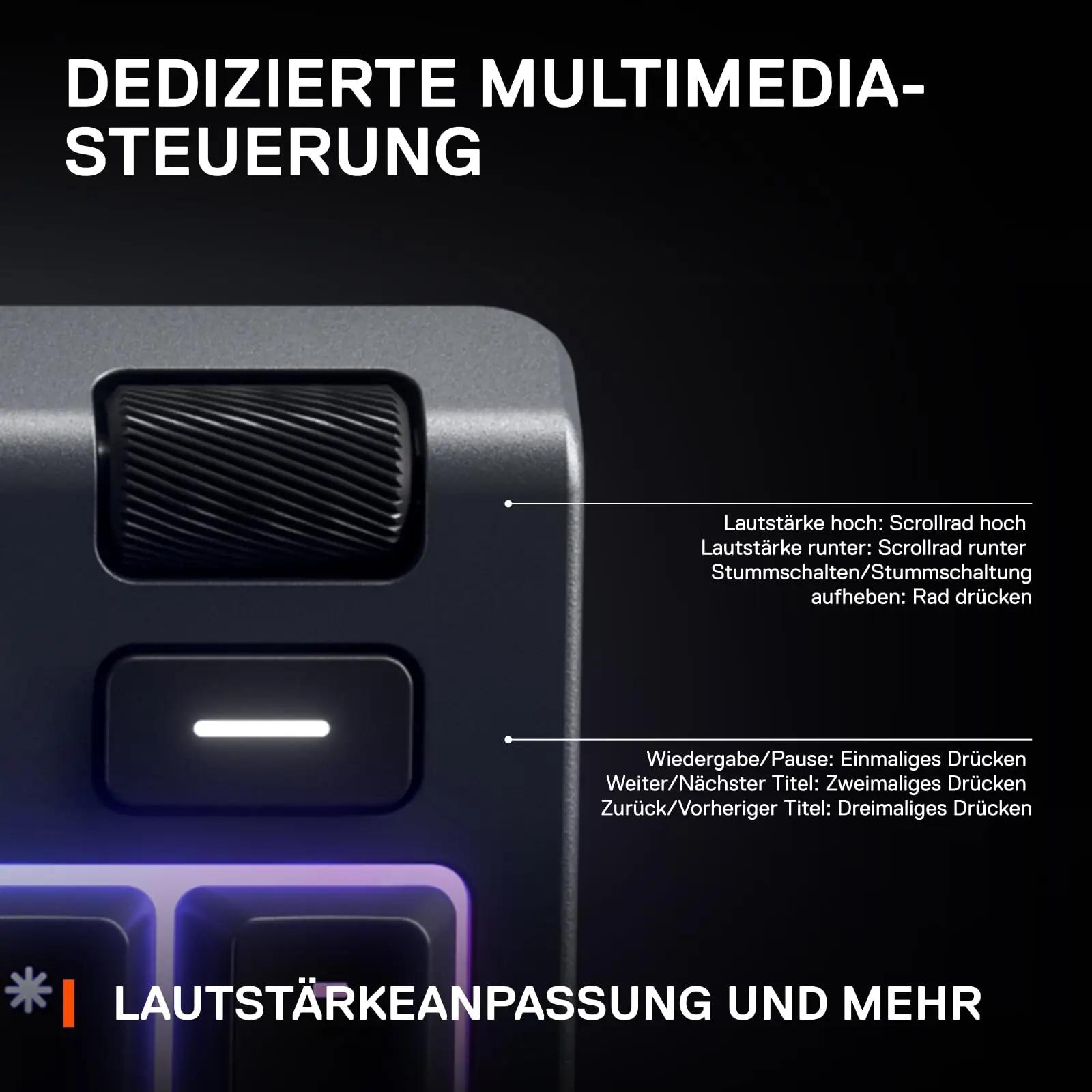 SteelSeries mängutastatur Apex 3 — vaikne ja veekindel valik – pilt 6