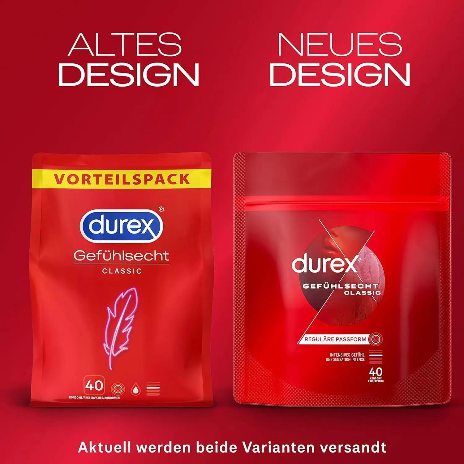 Durex klassikalised latekskondoomid – mugav ja õrn tunne – pakend ja tarvikud