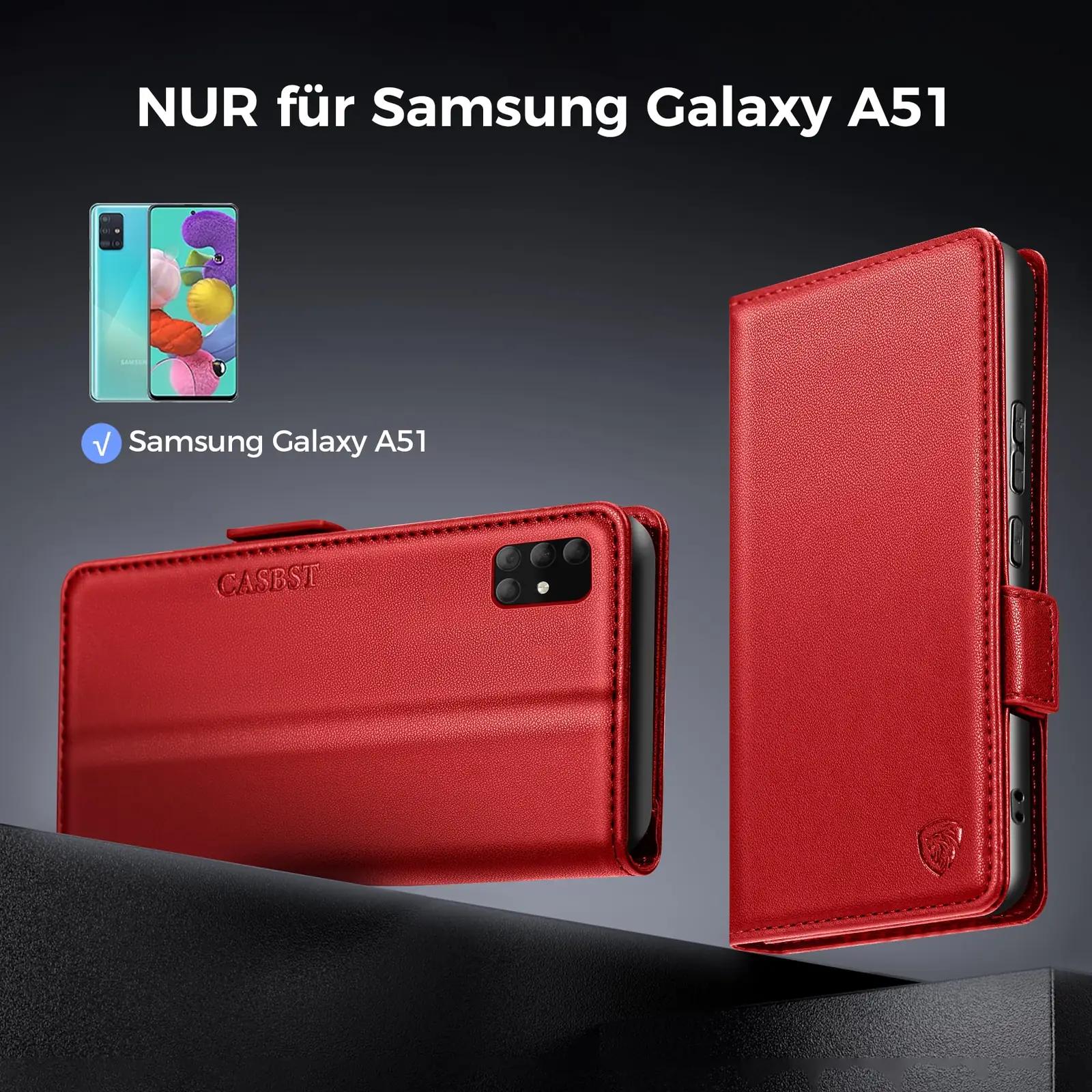 CASBST nahkne kaitseümbris Samsung A51 jaoks – rahakotiga – pilt 7
