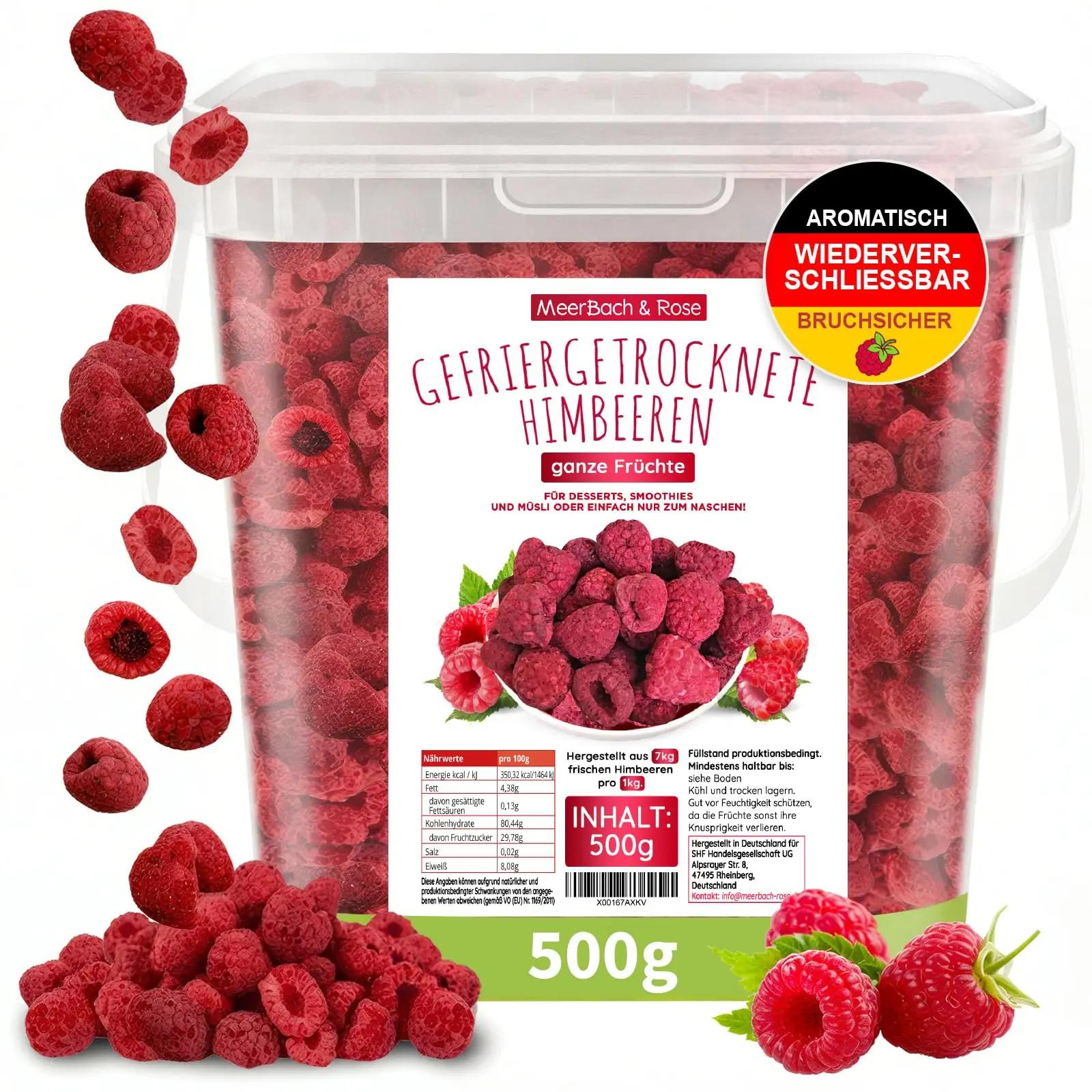 MeerBach & Rose küpsetatud maasikad 500g — looduslik maius