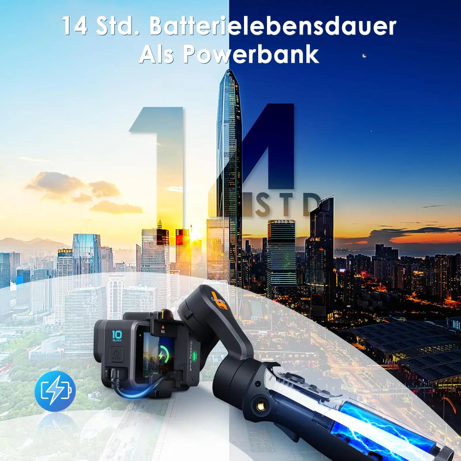 hohem iSteady Pro4 stabiilne gimbal action-kaamerale — IPX4 – kasutusnäide