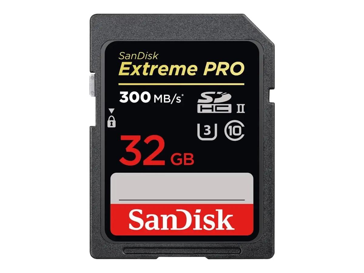 SanDisk kiirkaart 32 GB UHS-II V90 – vastupidav salvestus – kasutusnäide