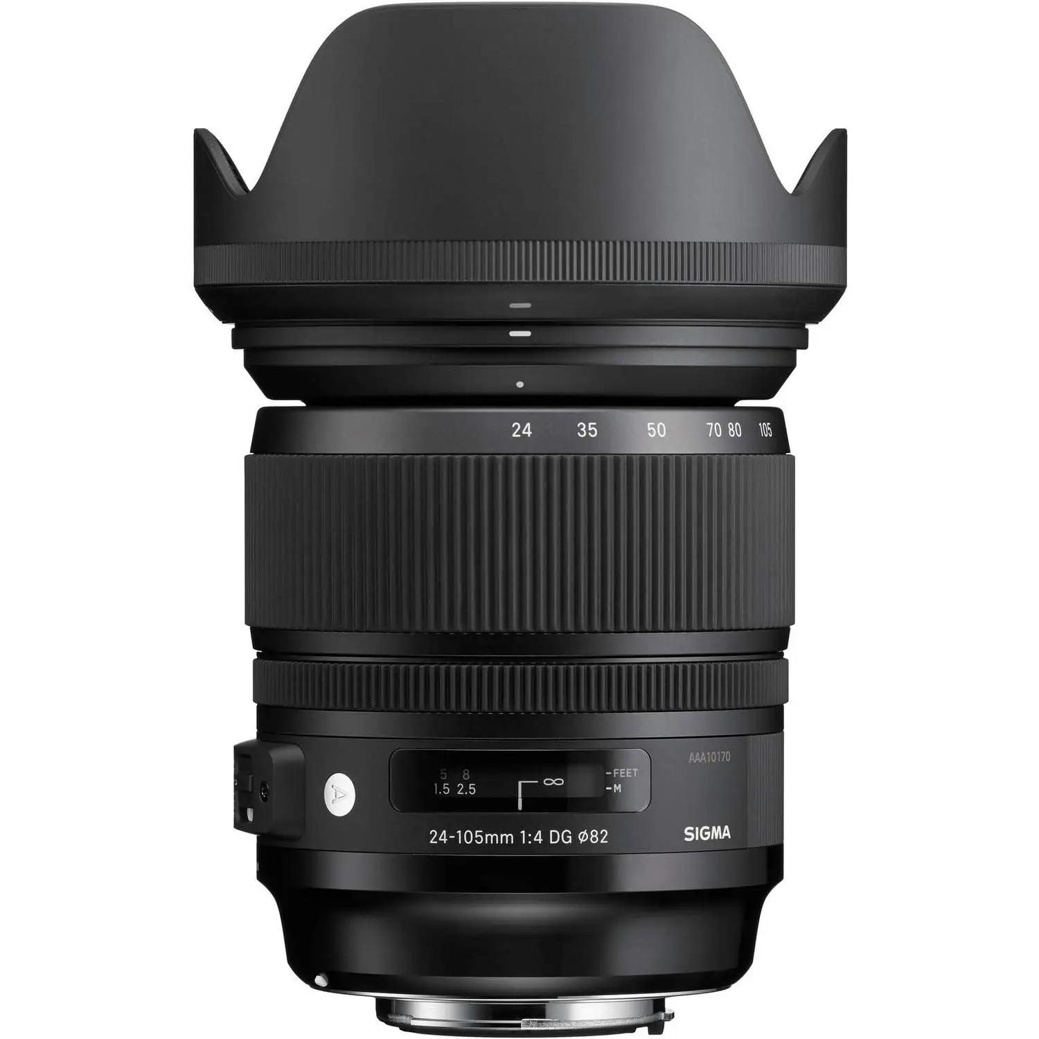 Sigma kinkepärane 24–105mm F4 Art objektiiv Nikonile – pakend ja tarvikud