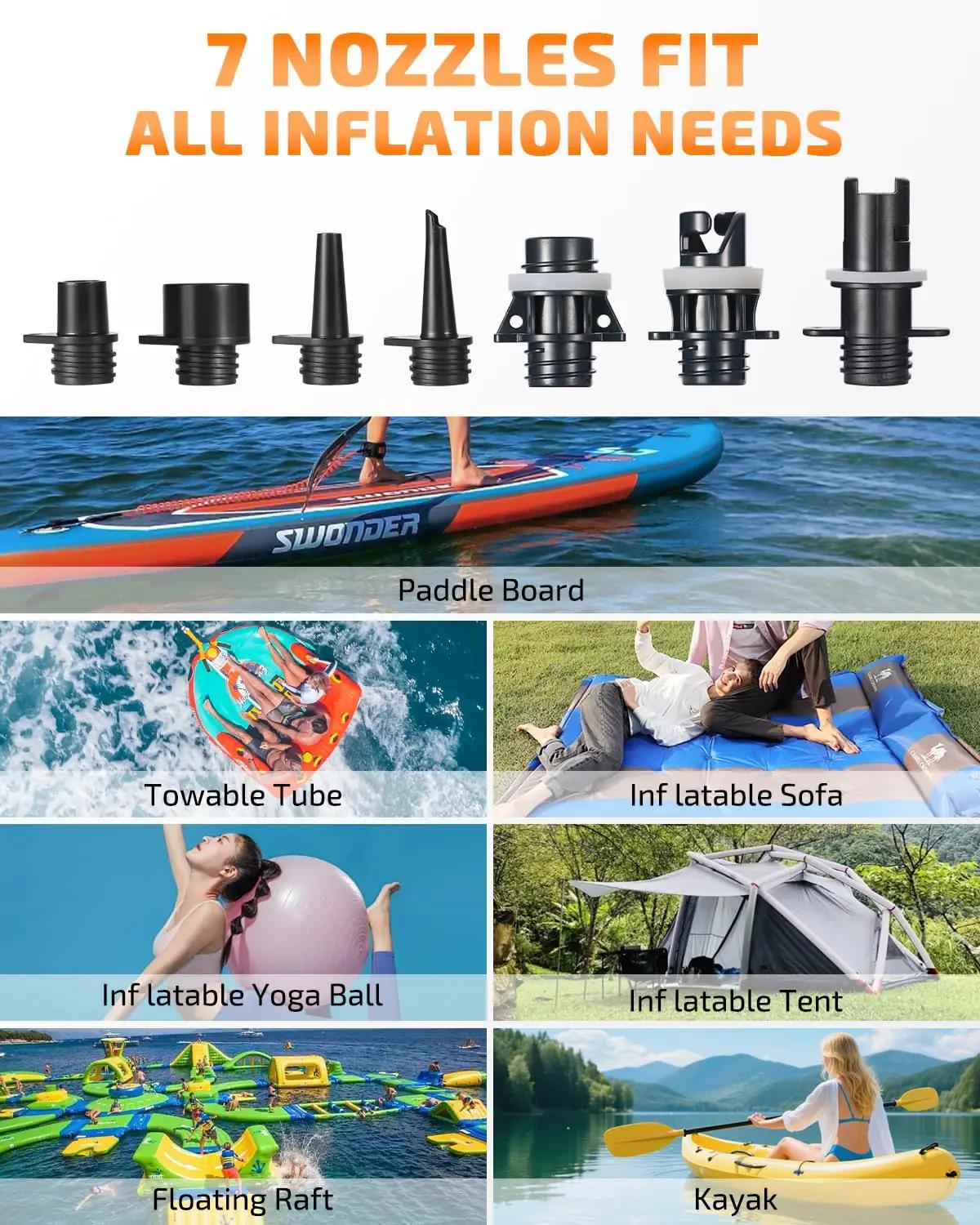 Swonder elektriline SUP-pump 20 PSI — lihtne ja vastupidav – pilt 7