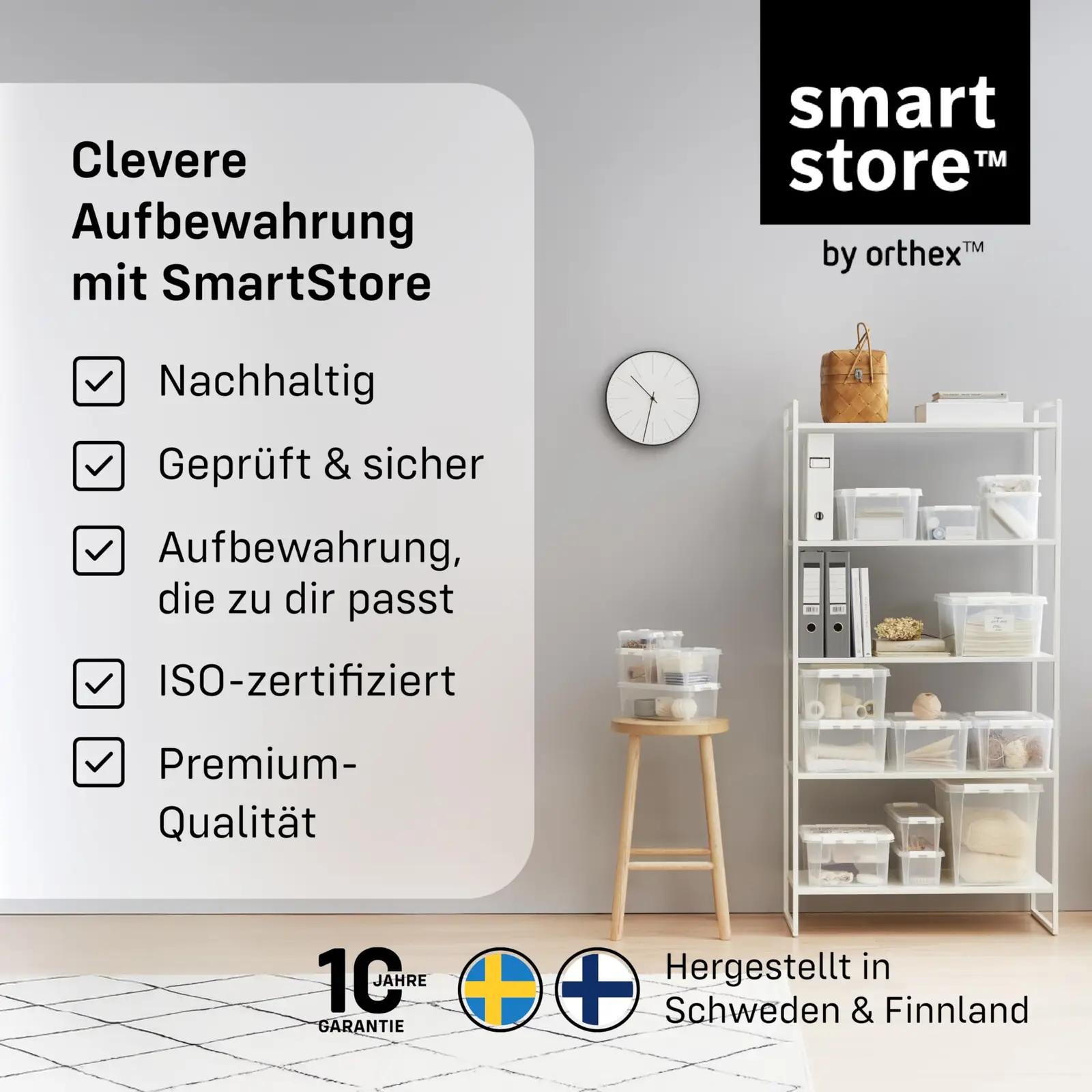 SmartStore läbipaistev hoiukast kaanega – kompaktne 2L komplekt – pilt 7