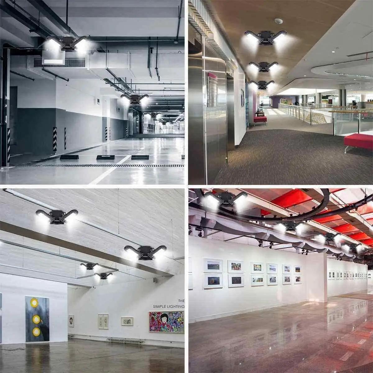 ANYPOWK alumiiniumist LED-ripats garaaži valgustuseks (2 tk) – pilt 6