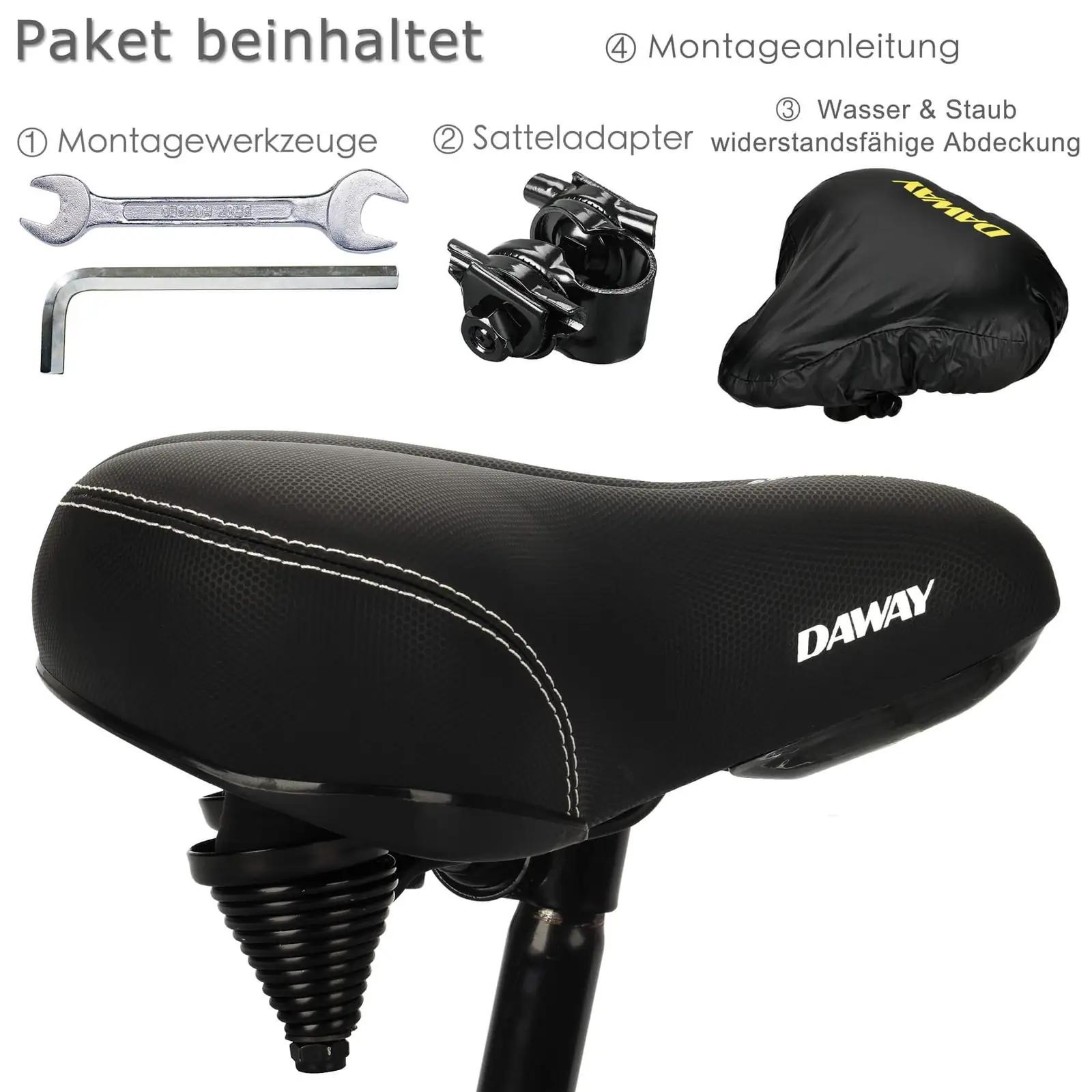 DAWAY mugav XL jalgrattasadul memory-vaht materjaliga – pilt 6