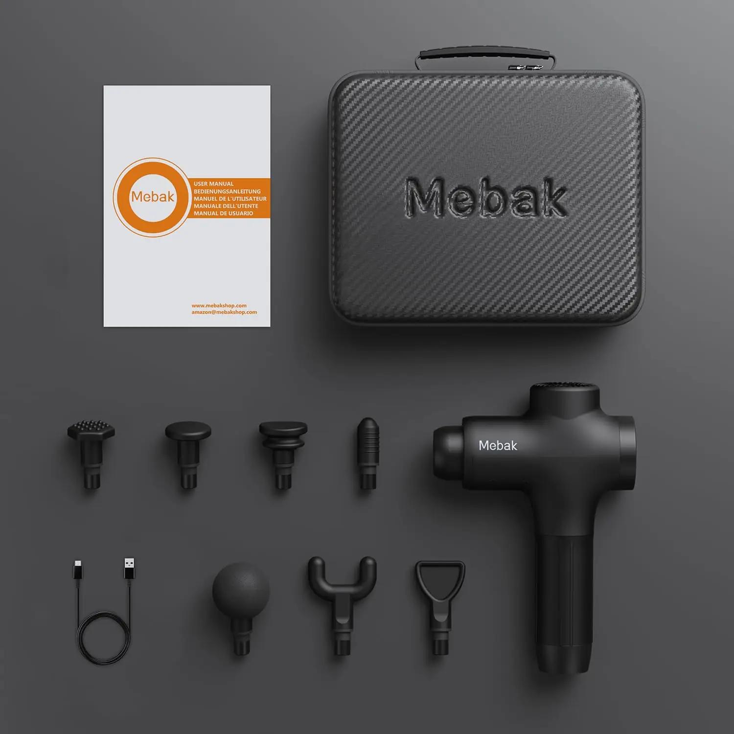 Mebak metallist sügavkudede massaagepüstol – pilt 9