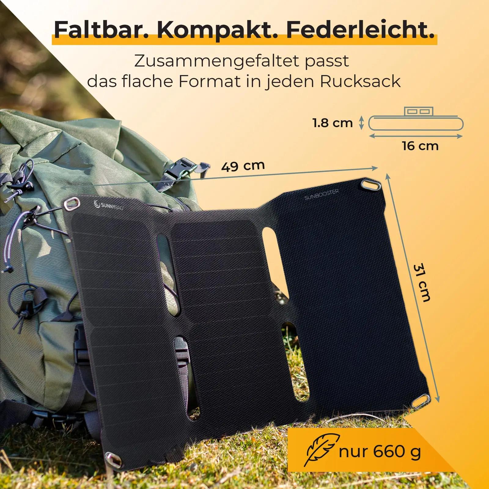 SUNNYBAG vastupidav päikesepaneel 21W – kaasaskantav laadija – pilt 6
