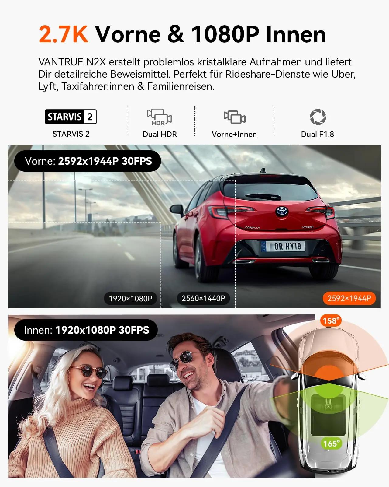 VANTRUE B-N2X elektroonika ja foto – detailne lähivaade