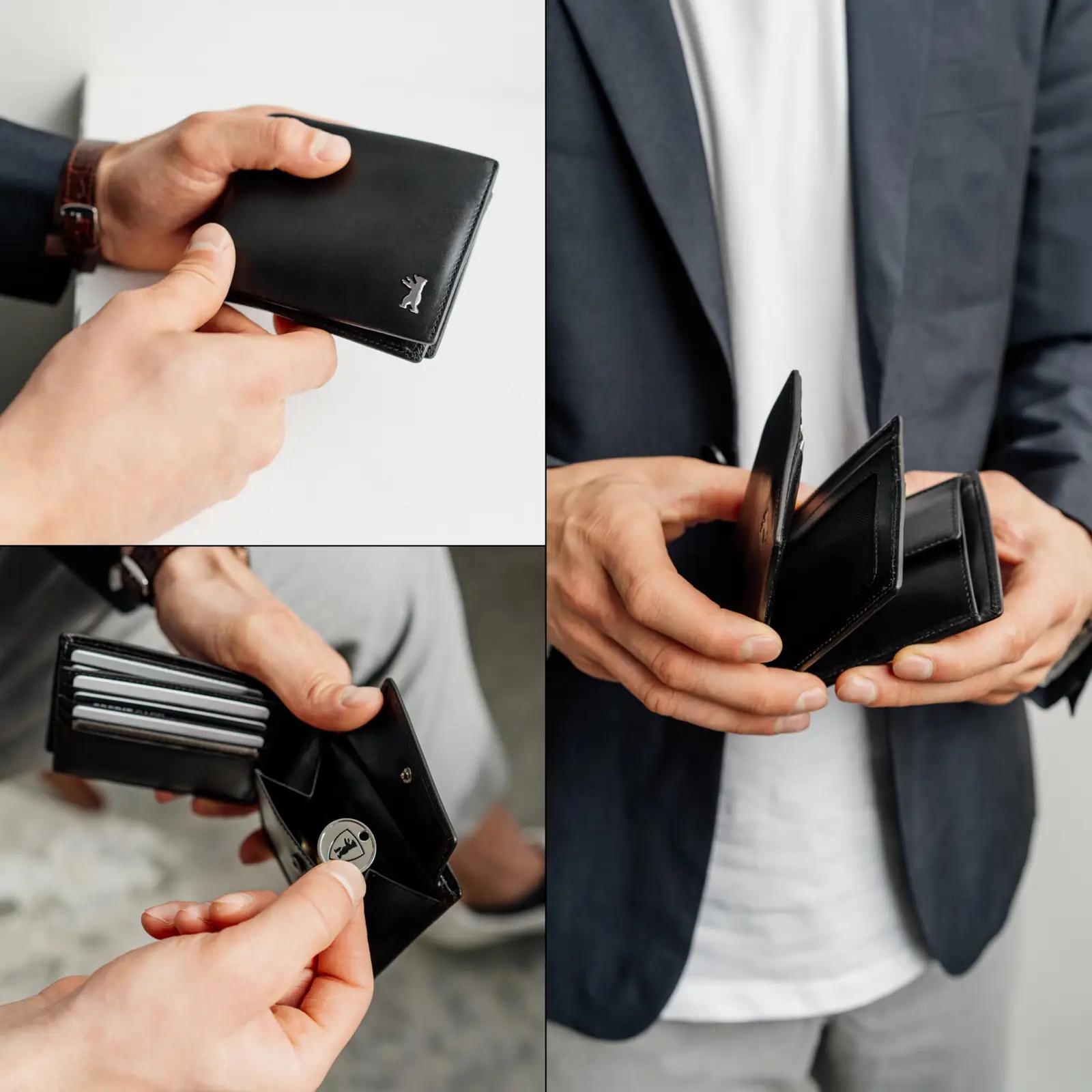 Berliner Bags nahast meeste rahakott RFID-kaitsega kingituseks – pilt 7