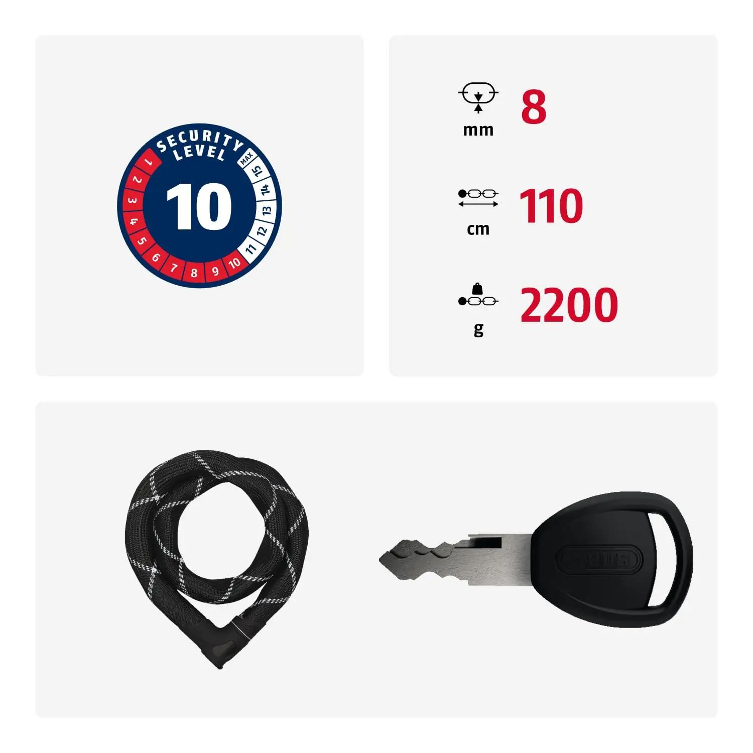 ABUS 18906 kettlukud – detailne lähivaade
