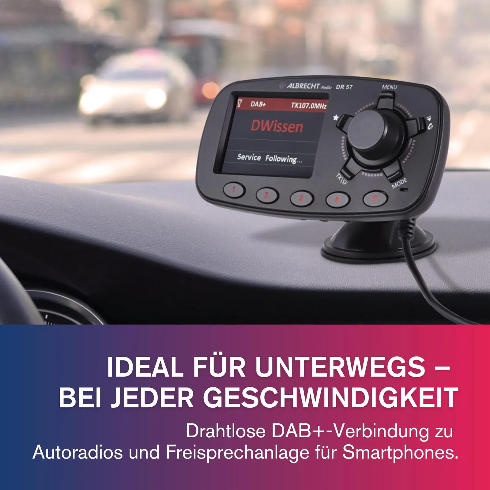 Albrecht DAB+ autoadapter — uuenda autoradio ja voogesita – lisavaade