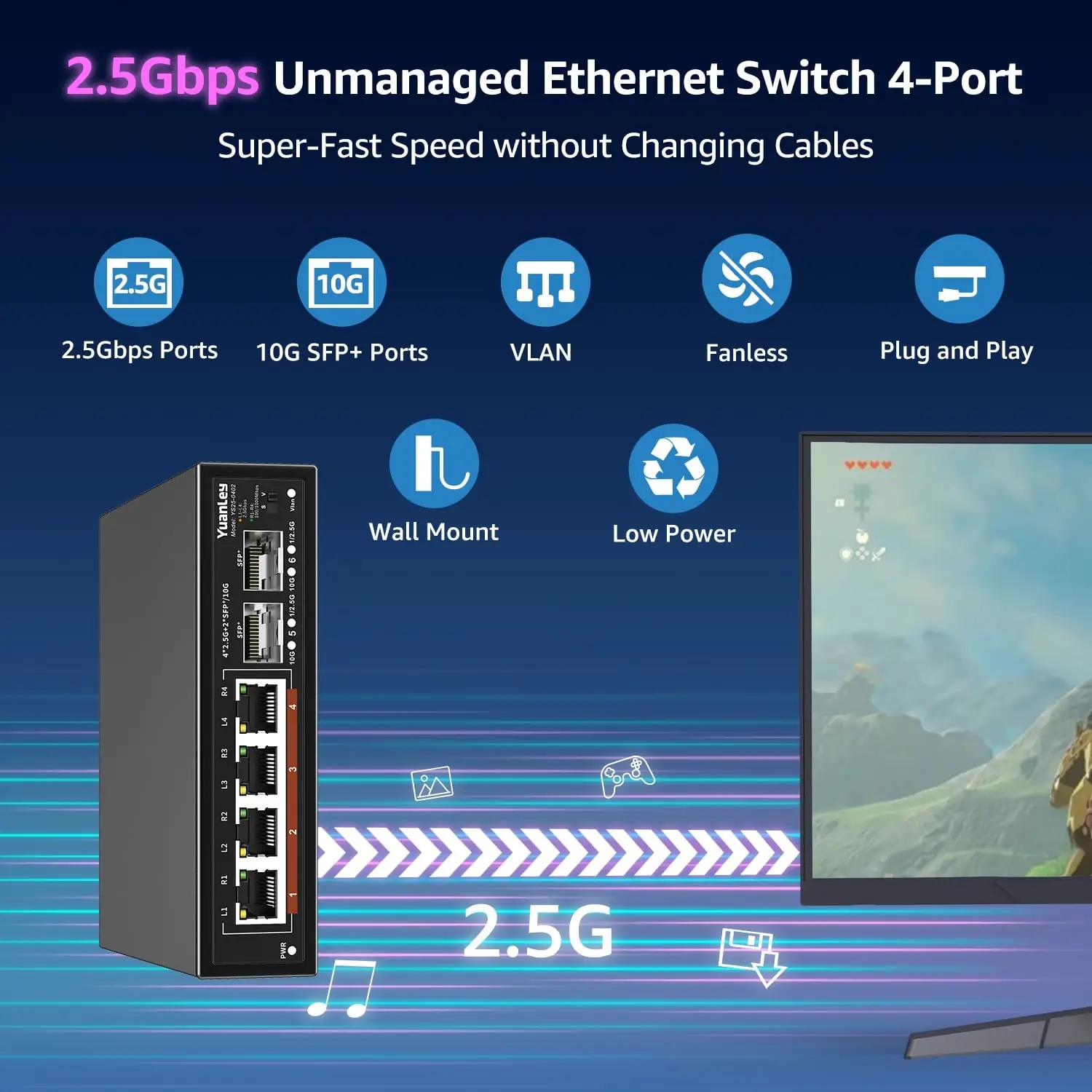 YuanLey metallist 2,5G lüliti kodu- ja kontorikasutuseks – detailne vaade
