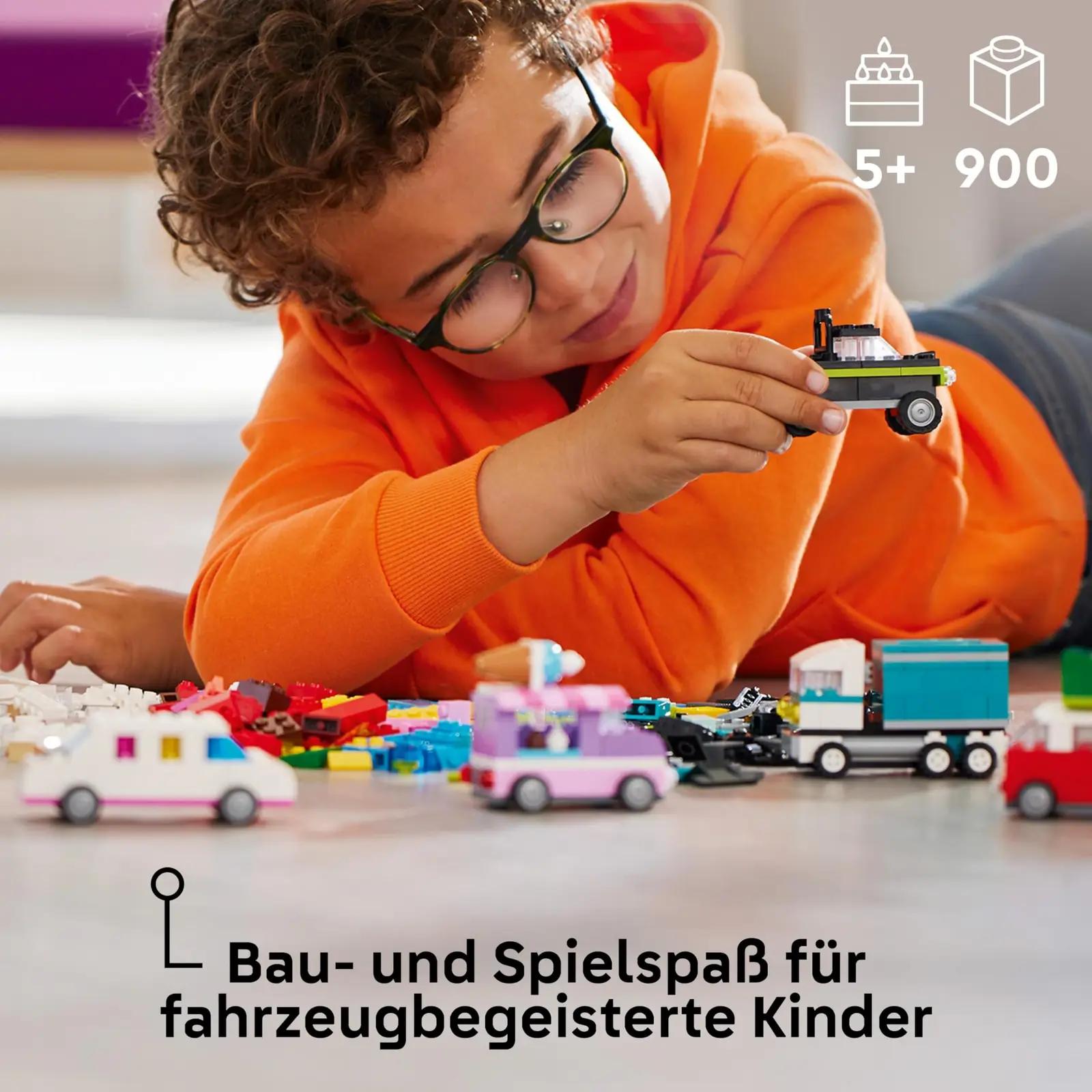 LEGO värvikas sõidukikomplekt – loov ehitusmäng 11036 – pakend ja tarvikud