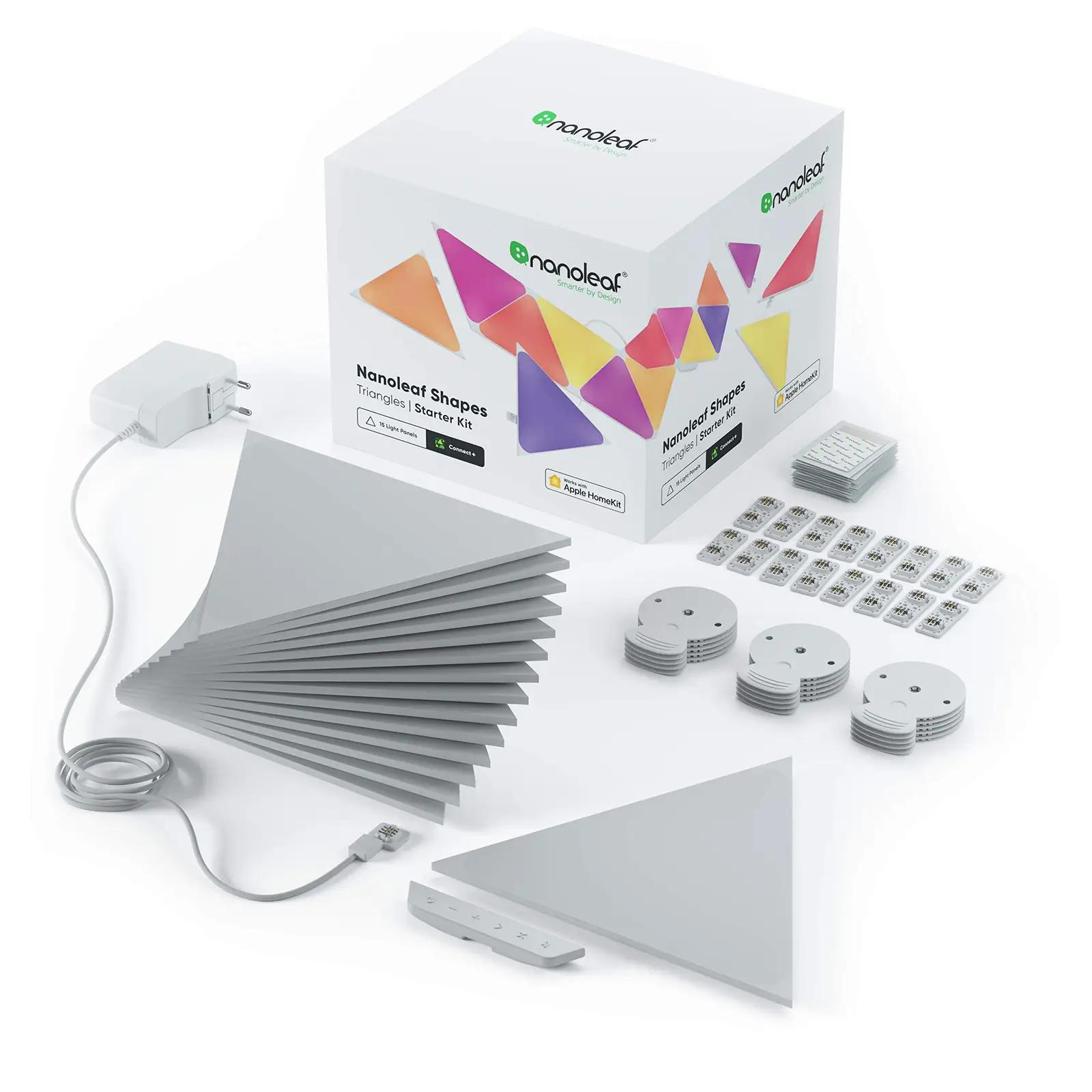 Nanoleaf LED kolmnurkpaneelid 15-osaline starter – detailne vaade