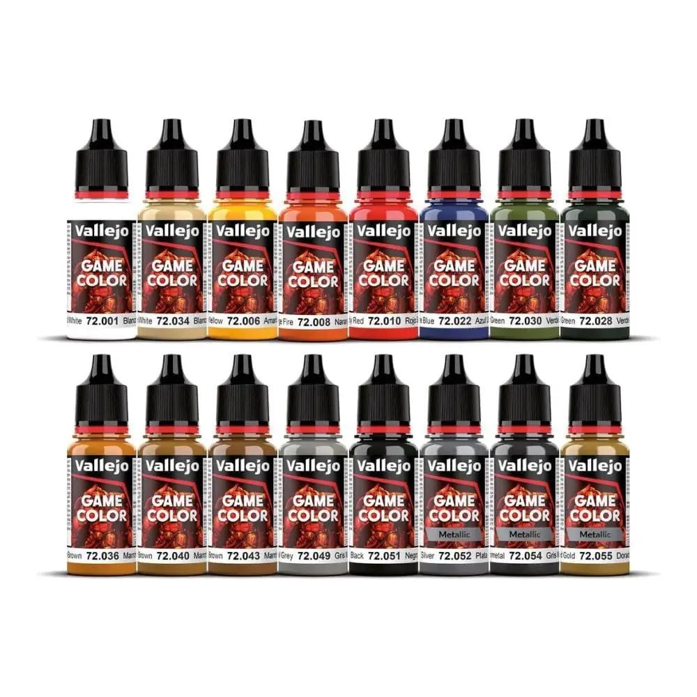 Vallejo akrüülvärvide komplekt 16x18ml detailtöödeks – detailne vaade