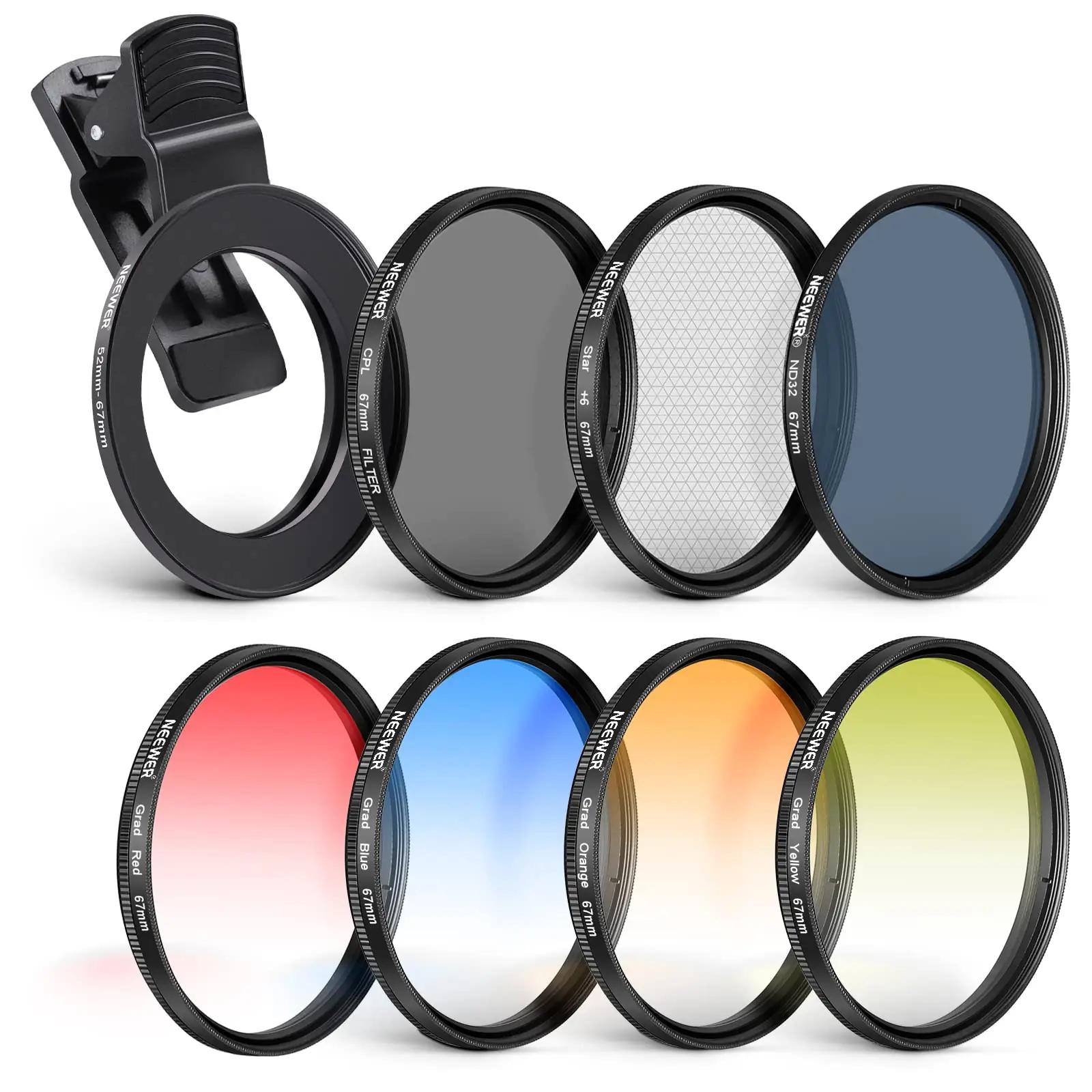 NEEWER 67mm filtrikomplekt – ND32, CPL ja värviefektid