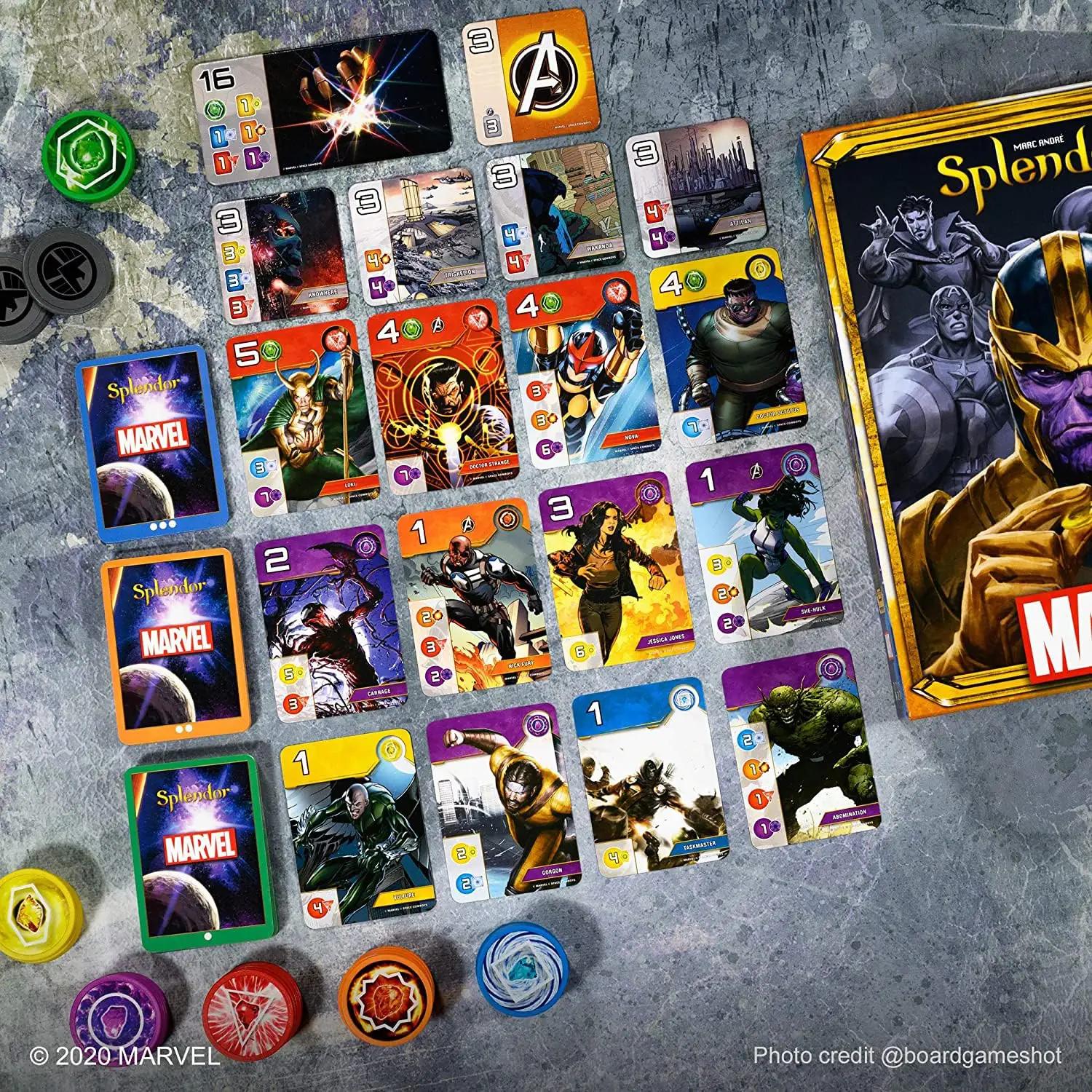 Asmodee Splendor Marvel lauamäng – strateegiline perekingitus – pilt 6