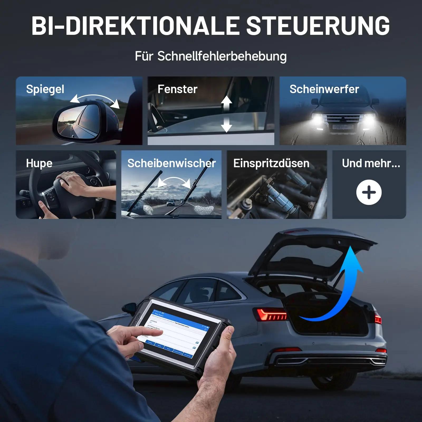 TOPDON obd-ii diagnosiseadmed AD800BT-UK – pakend ja tarvikud