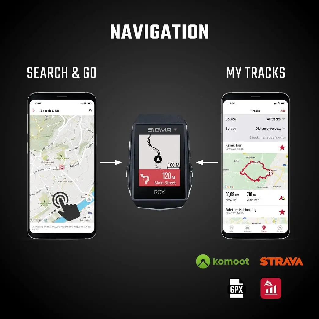 SIGMA ROX 11.1 EVO – täpne GPS-sõiduarvuti ja sensorikomplekt – kasutusnäide
