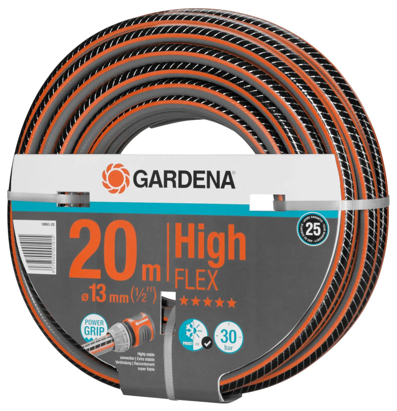 Gardena vastupidav PVC aiavoolik – 20 m mugavus – pakend ja tarvikud