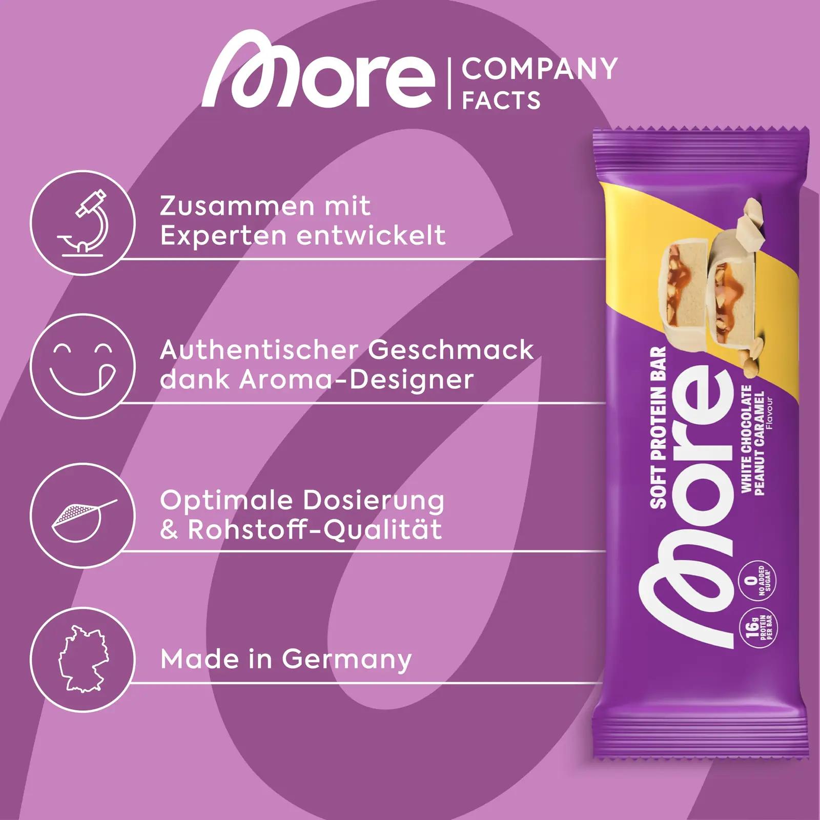 MORE NUTRITION valge šokolaadi proteiinibatoon – lisavaade