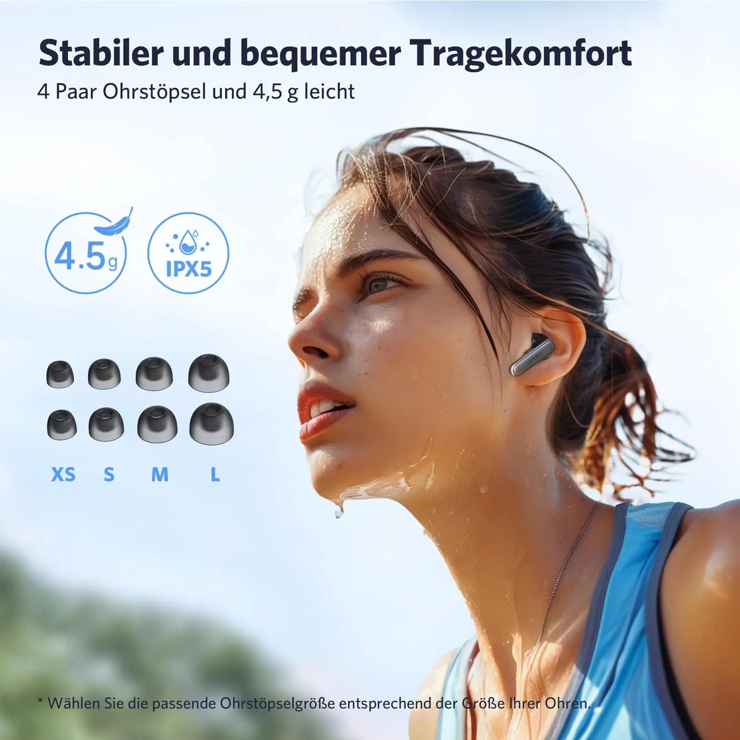 EarFun pehmed In-Ear kõrvaklapid ANC – mugavus ja heli – pilt 6