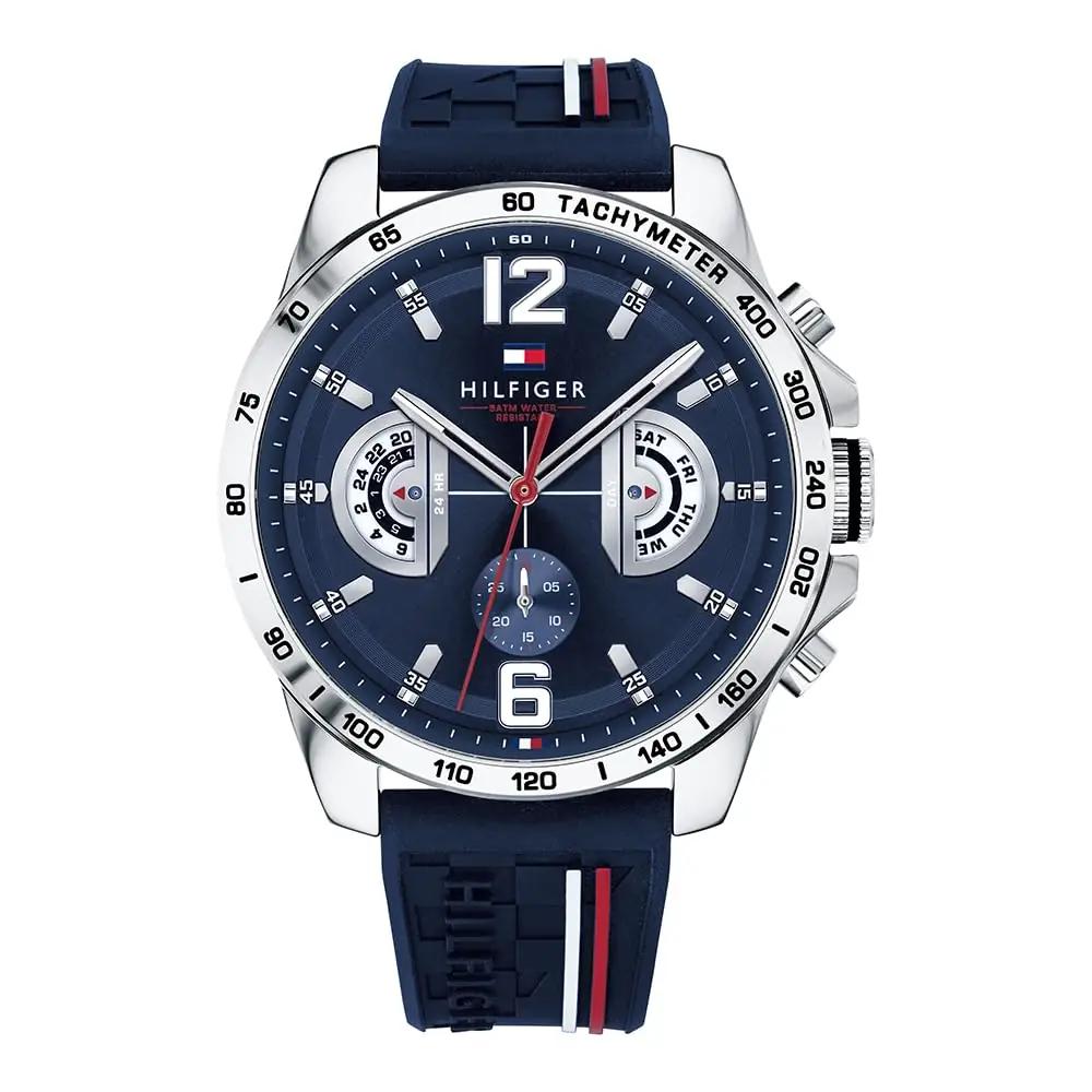 Tommy Hilfiger meeste käekell silikoonrihmaga — mugav stiil